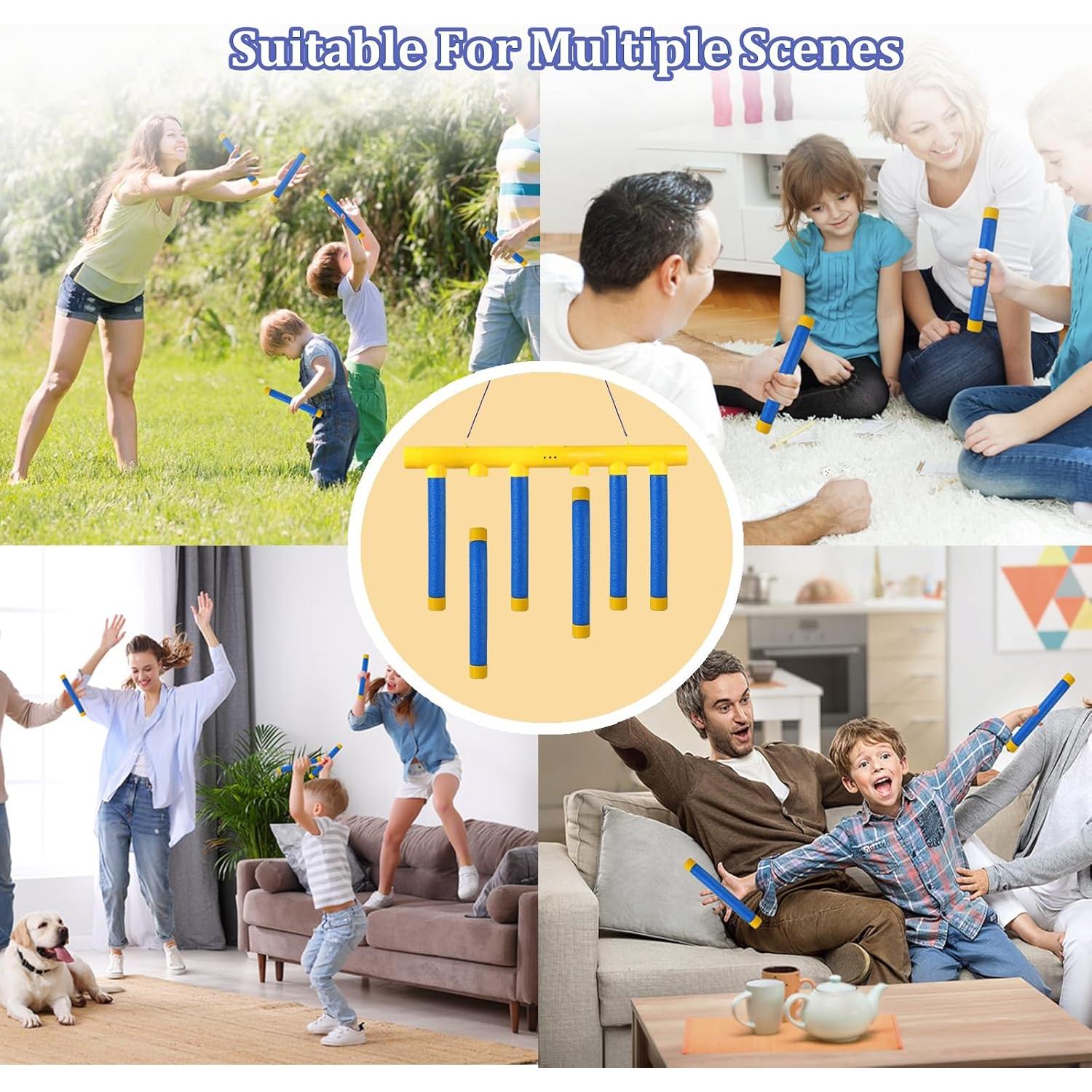 Juego de Coordinación Mano-Ojo MOVDRISPD con 6 Palos - Entrenador de Reflejos