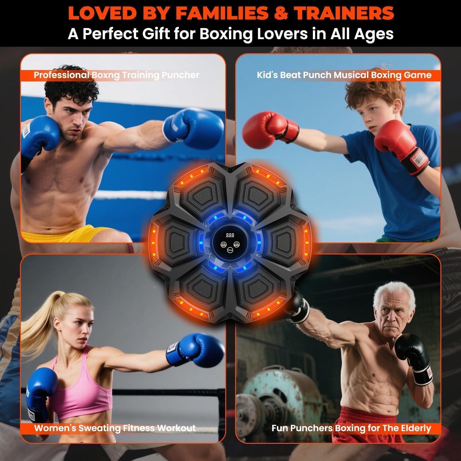 Máquina de Boxeo Musical MAIBO FBA-005 con Guantes y Bluetooth