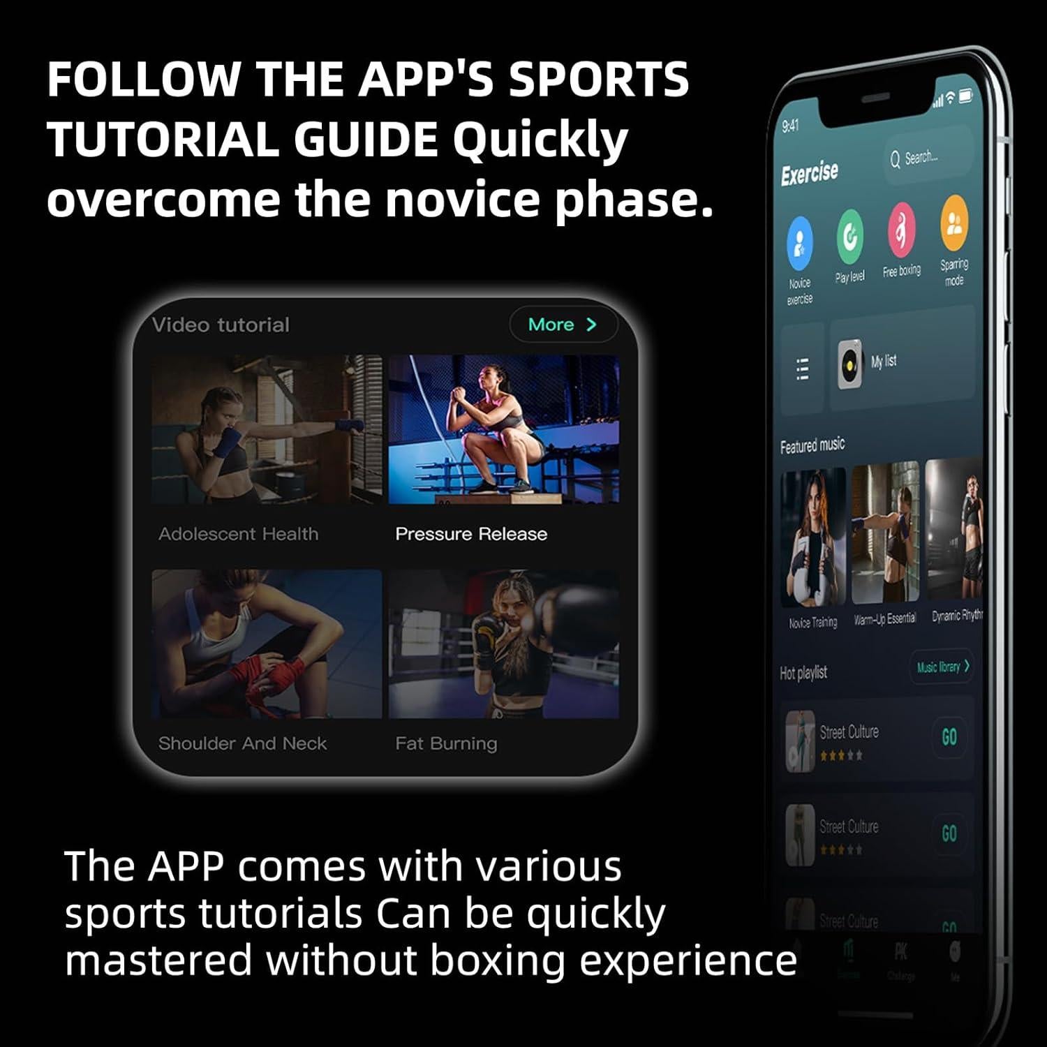 Maitu Máquina de Boxeo Musical Inteligente - M4 Negro, 5kg