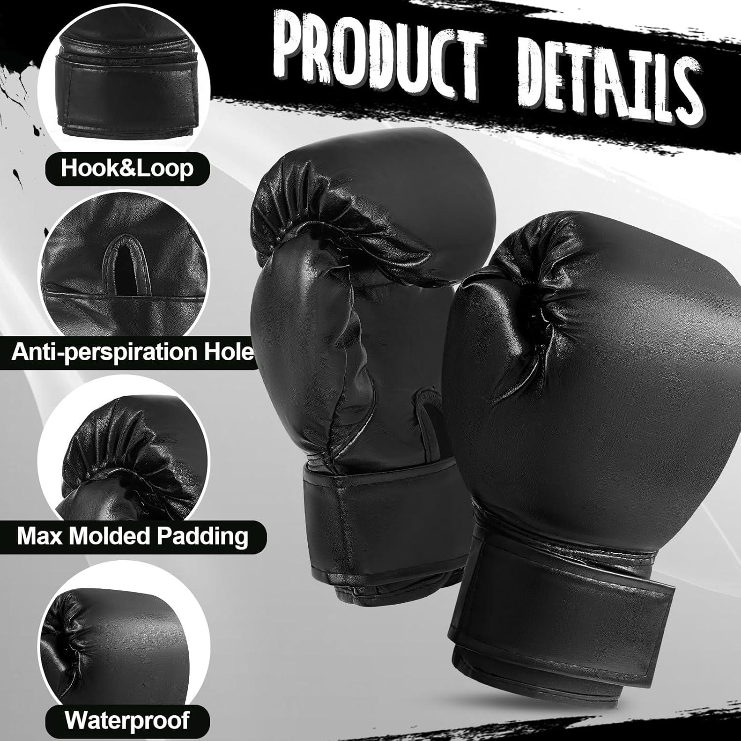 Guantes de Boxeo VercanMonth 6 oz para Niños 2 Pares Entrenamiento