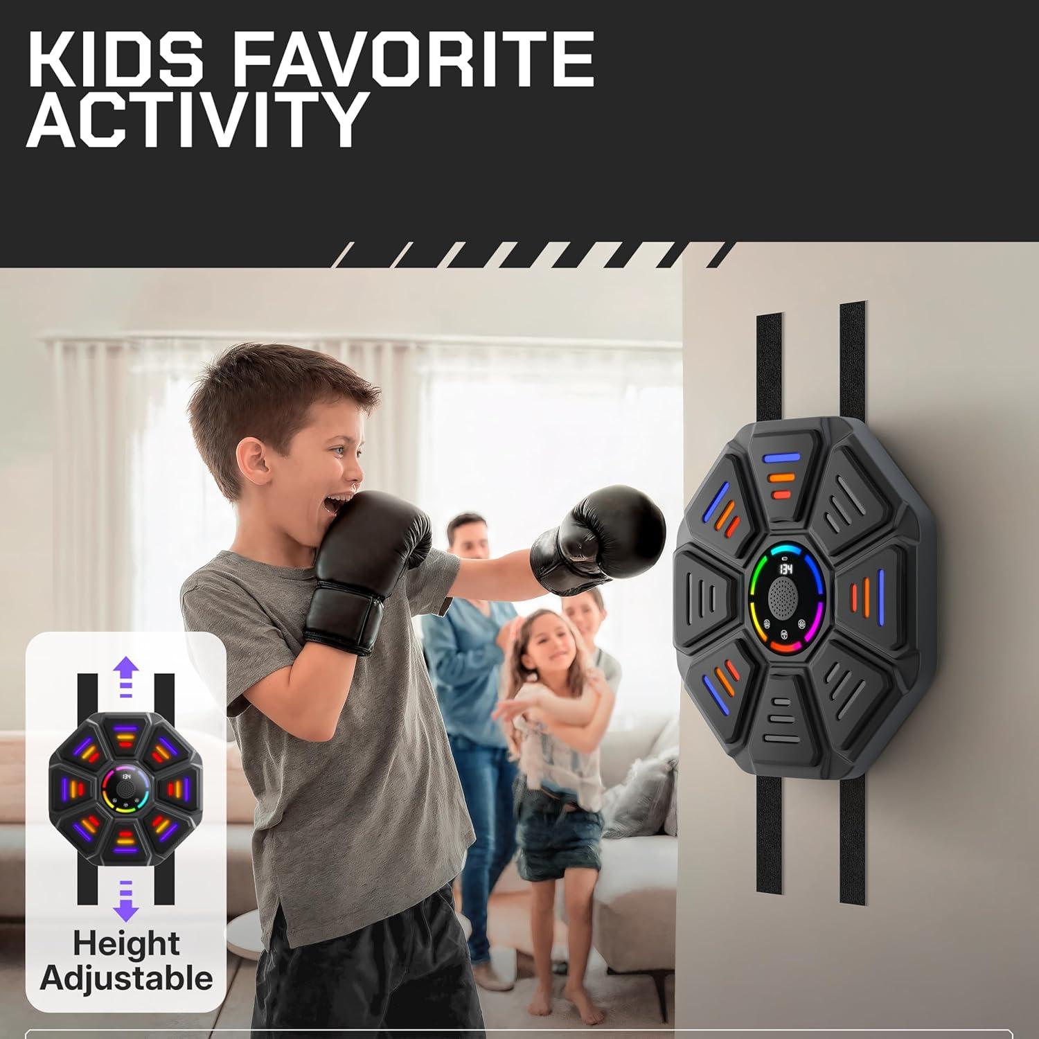 Máquina de Boxeo Musical PulseGear QB10 con Guantes y LED