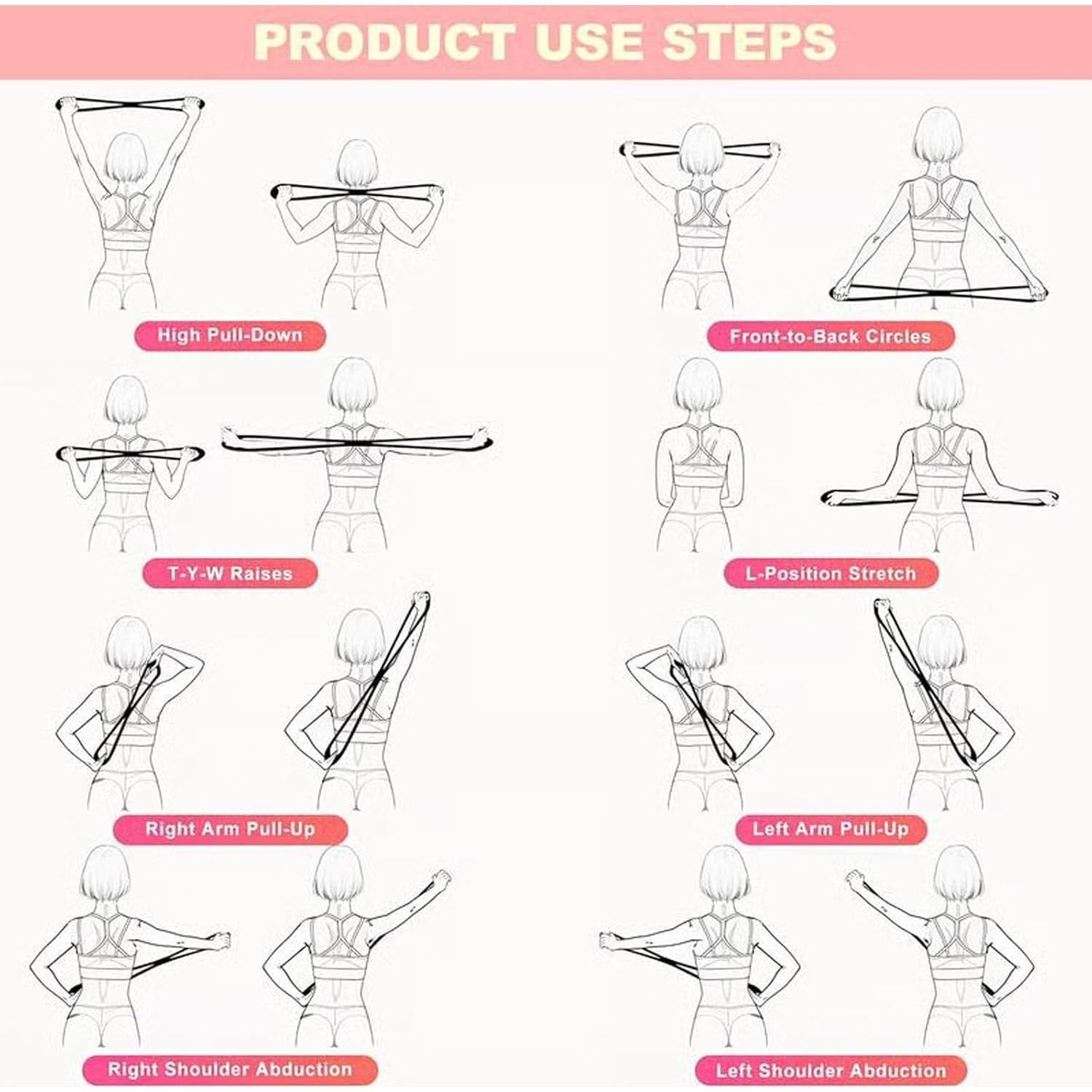 Banda de Resistencia Figura 8 Genérico 6.8 kg Rosa