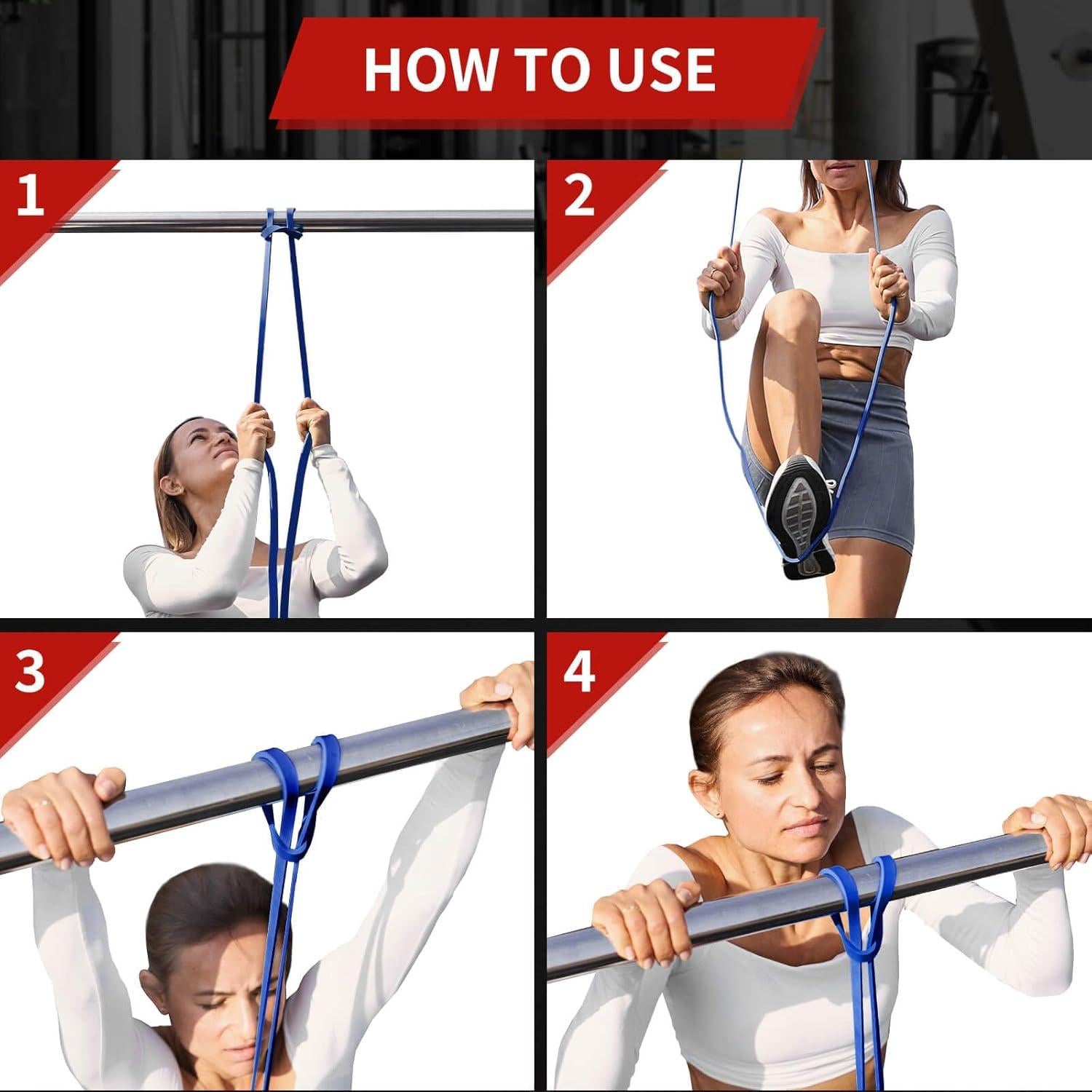 Juego de Bandas de Resistencia AUVIM 3 Niveles para Ejercicio