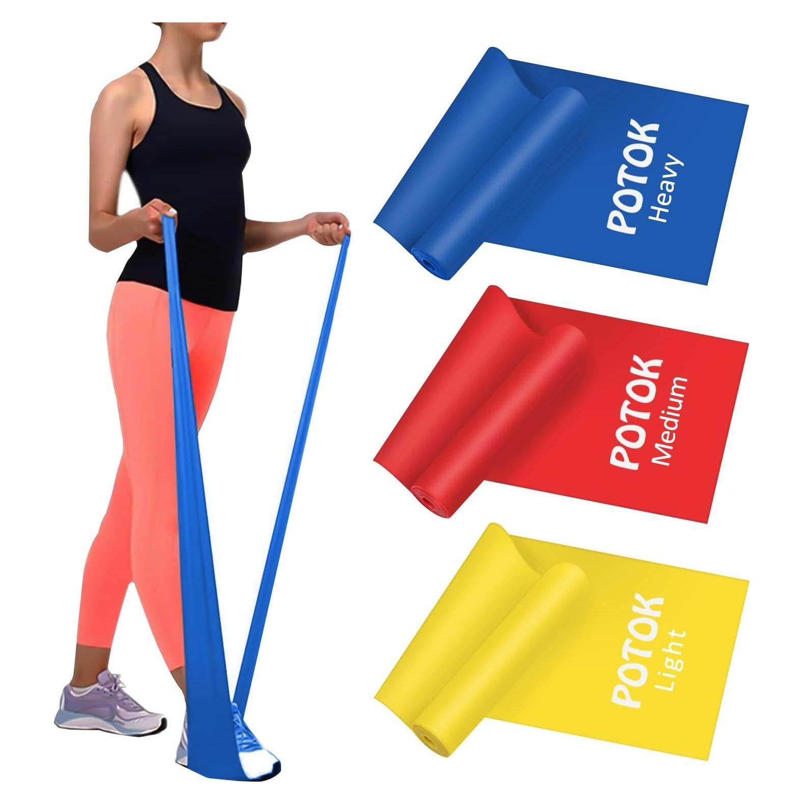 Kit de Bandas de Resistencia Potok 3 Niveles para Ejercicio