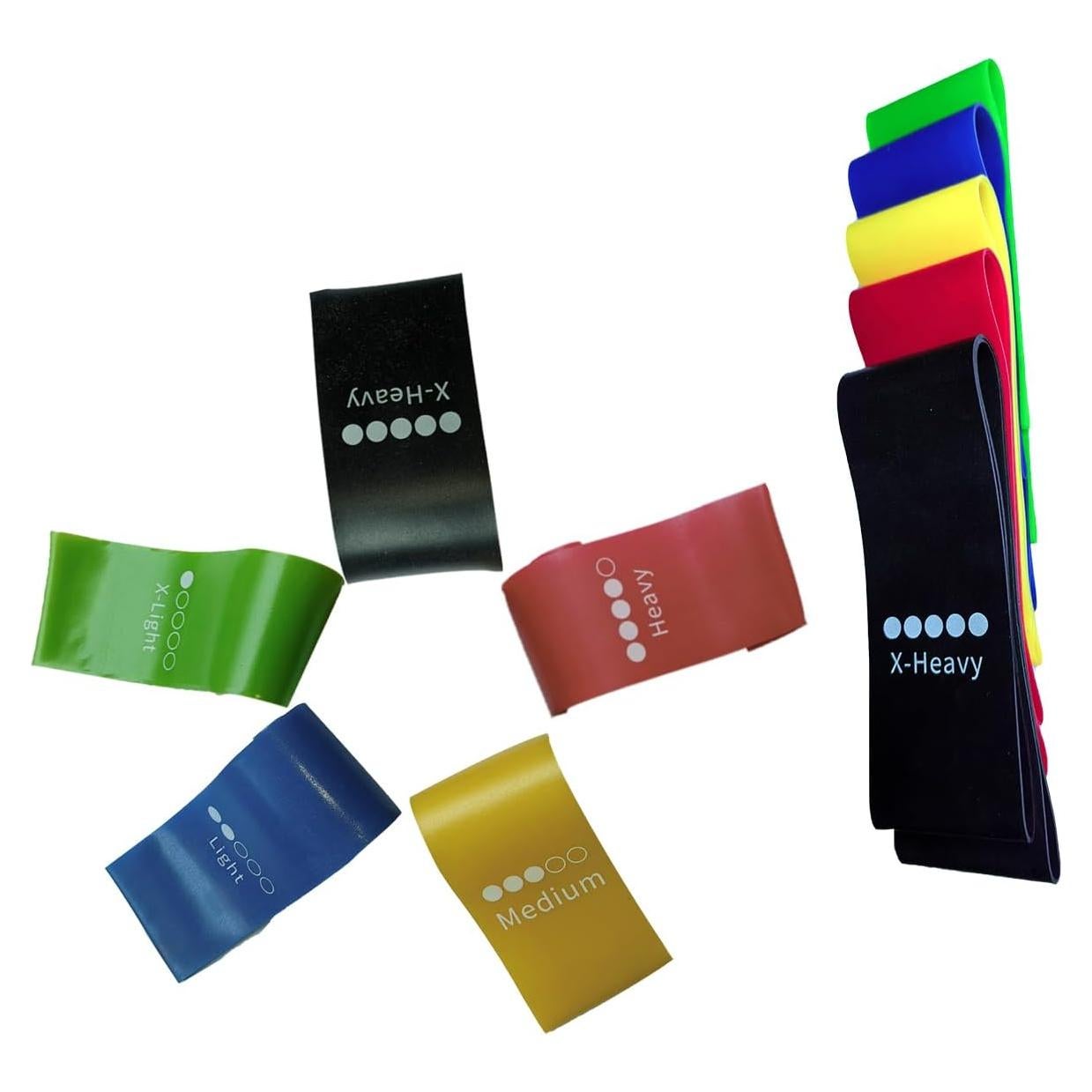 Set de 5 Bandas de Resistencia ZanXinY para Ejercicio y Terapia