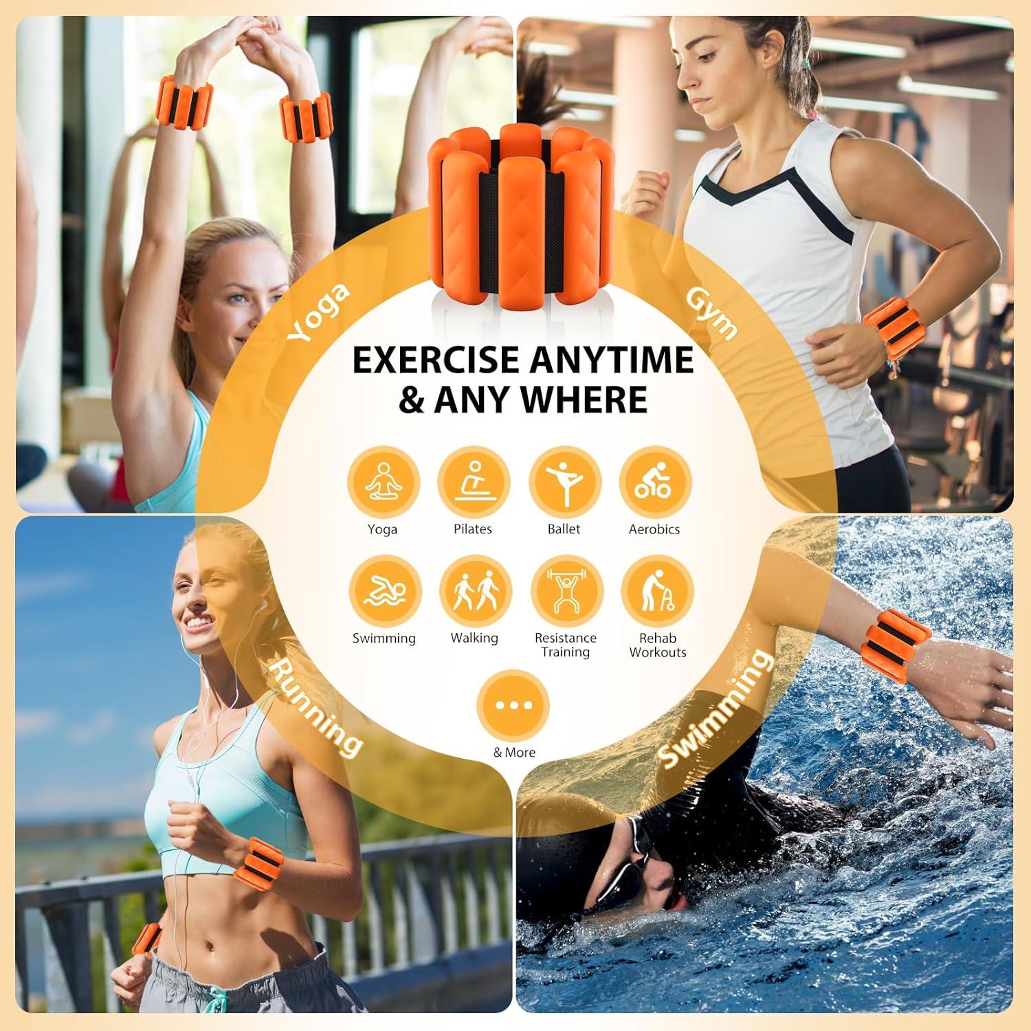 Pesas Ajustables para Muñeca y Tobillo PENOMO 0.91 kg Juego de 2