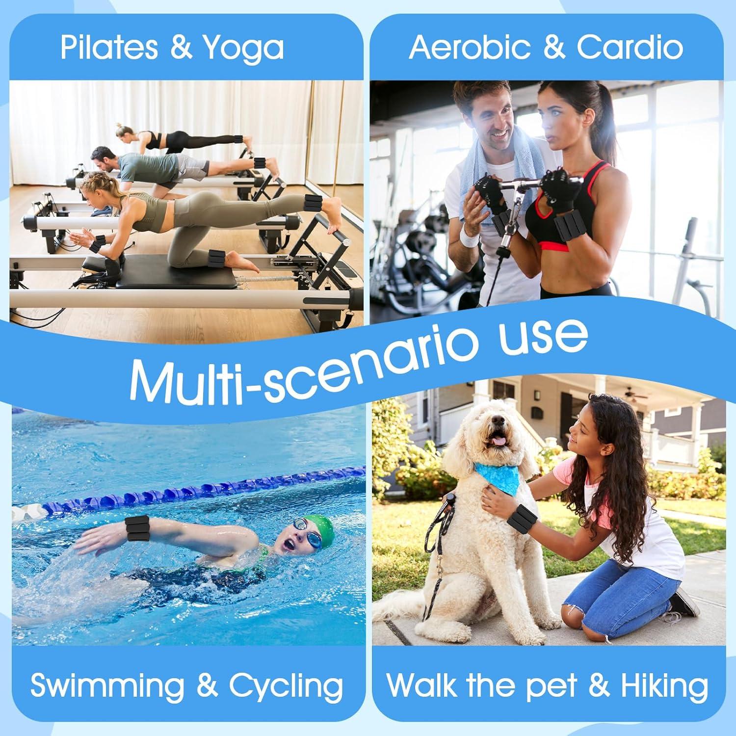 Conjunto de Pesas Ajustables MXiiXM para Muñeca y Tobillo 0.9Kg