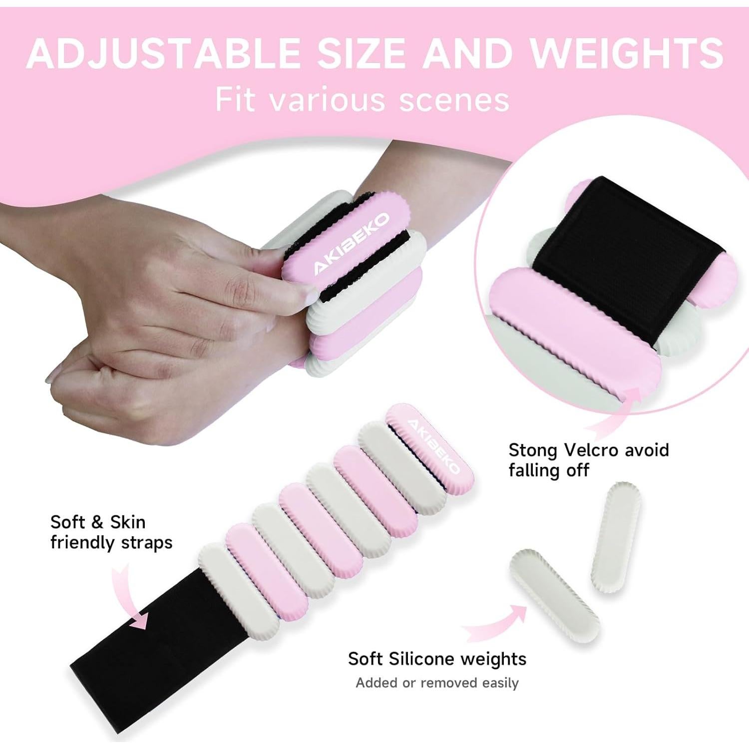 Pesas para Muñeca y Tobillo AKIBEKO 0.45 kg - Conjunto 2 Pzas