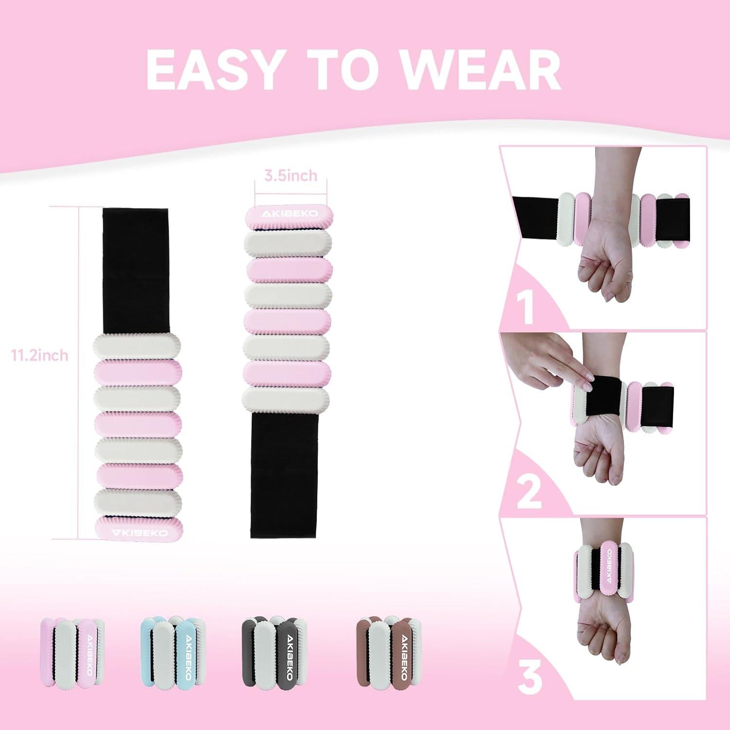 Pesas para Muñeca y Tobillo AKIBEKO 0.45 kg - Conjunto 2 Pzas