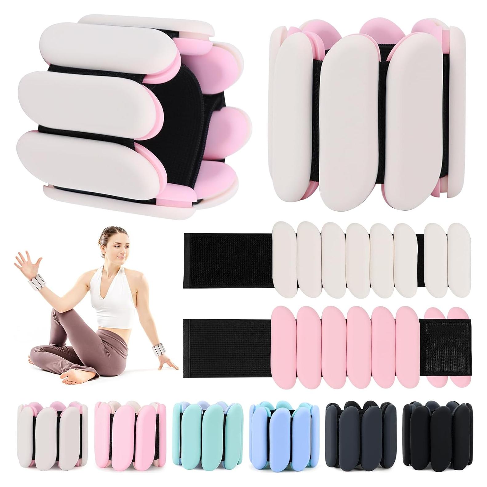 Pesas de Muñeca Grednfhat 0.9 kg Ajustables para Fitness