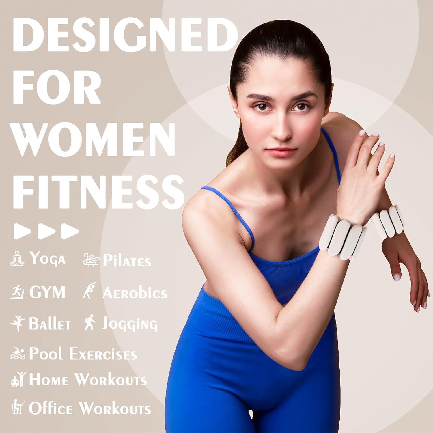 Pesas de Muñeca Grednfhat 0.9 kg Ajustables para Fitness