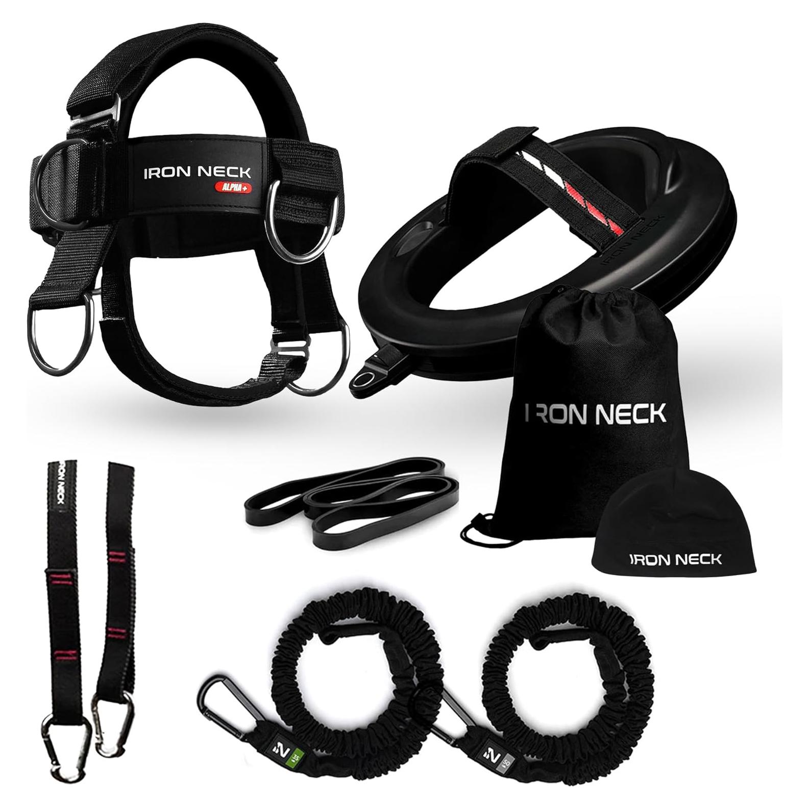 Entrenador de Cuello Iron Neck 3.0 Pro + Arnés Alpha Plus