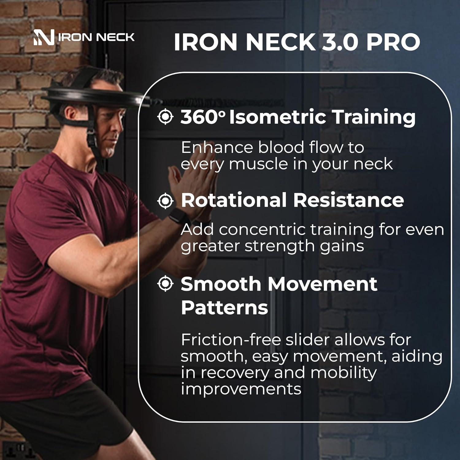 Entrenador de Cuello Iron Neck 3.0 Pro + Arnés Alpha Plus