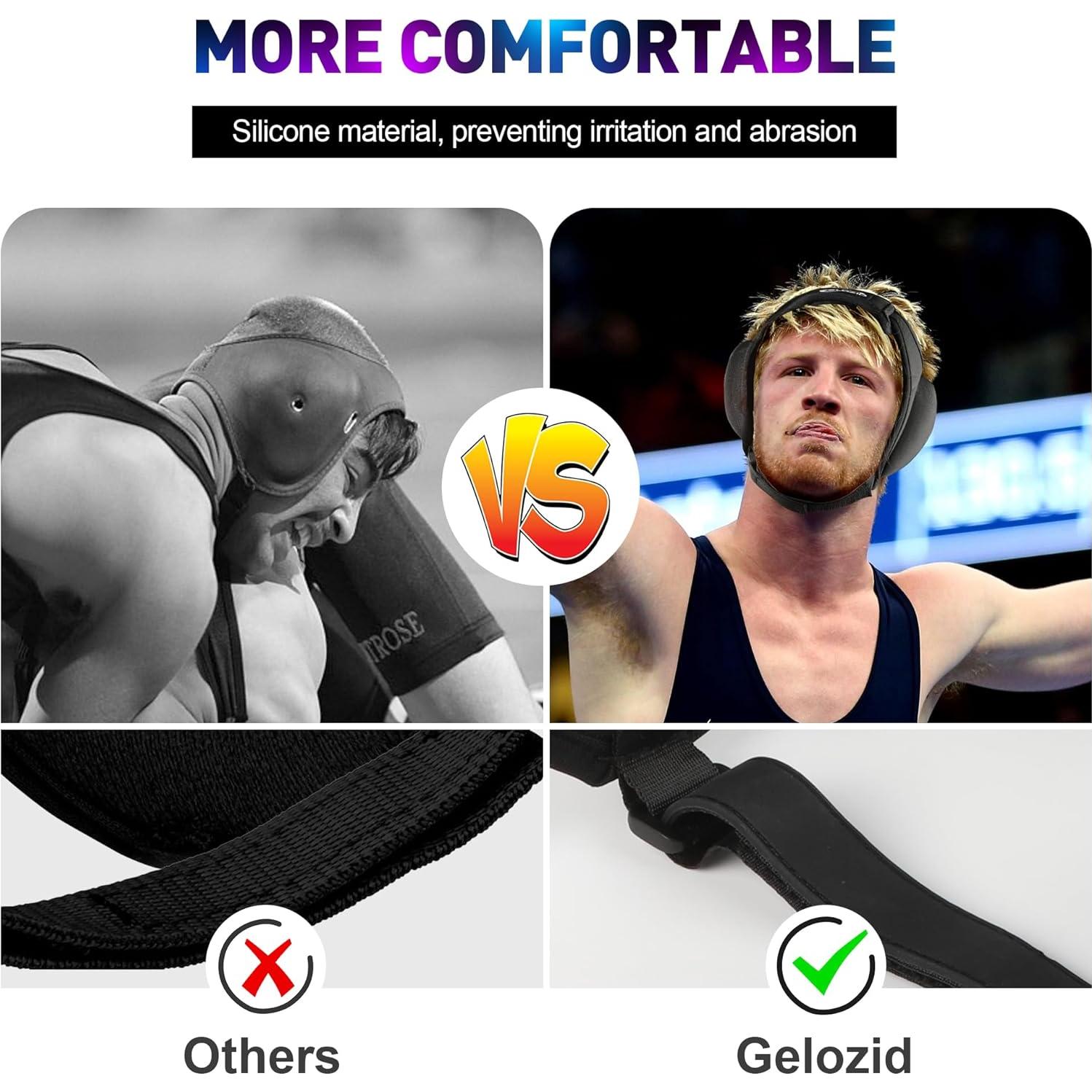 Cabezal de Lucha Gelozid SR-WPH-L Ajustable para MMA y BJJ