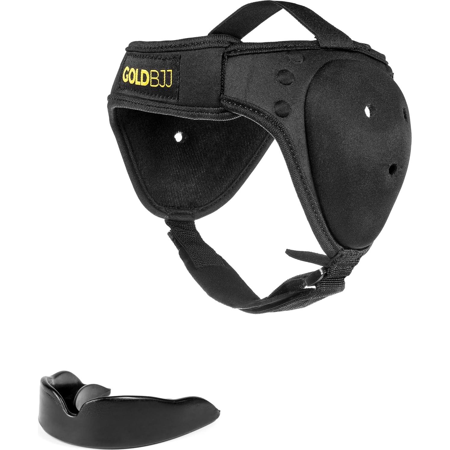 Cabezal Gold BJJ Protector de Oídos Ajustable para Jiu Jitsu