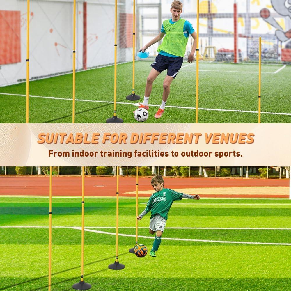 Postes de Entrenamiento de Agilidad Morimoe AP-413 Ajustables