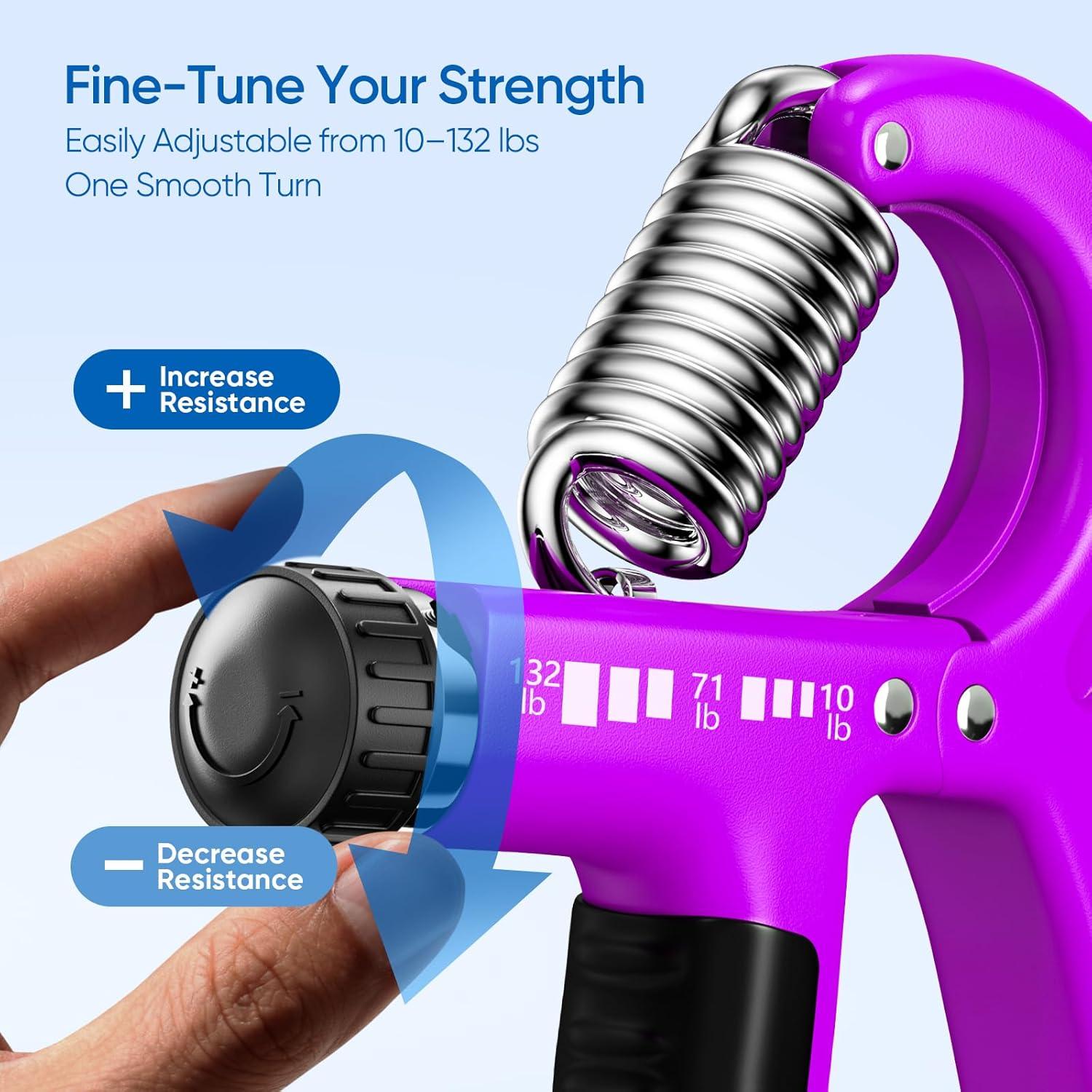 FitBeast Entrenador de Fuerza de Agarre Doble Ajustable 4.5-60 kg