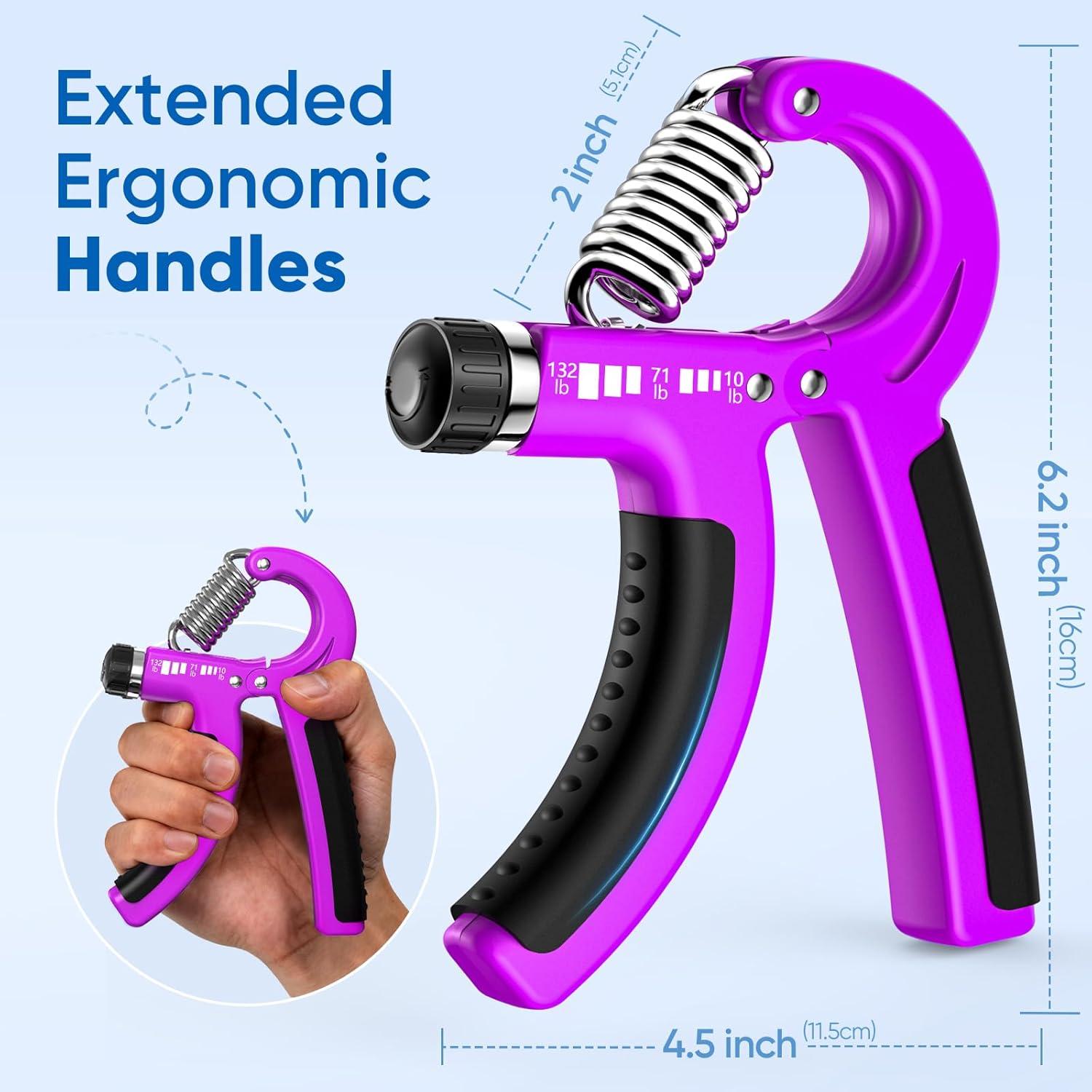 FitBeast Entrenador de Fuerza de Agarre Doble Ajustable 4.5-60 kg