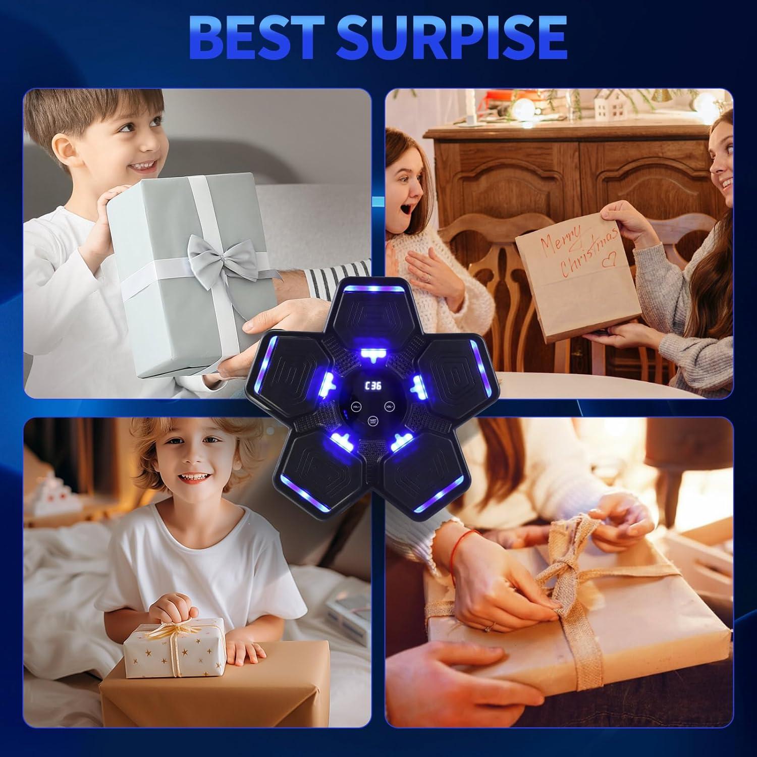 Máquina de Boxeo Musical renZEC QBJ-22 con Bluetooth y Guantes