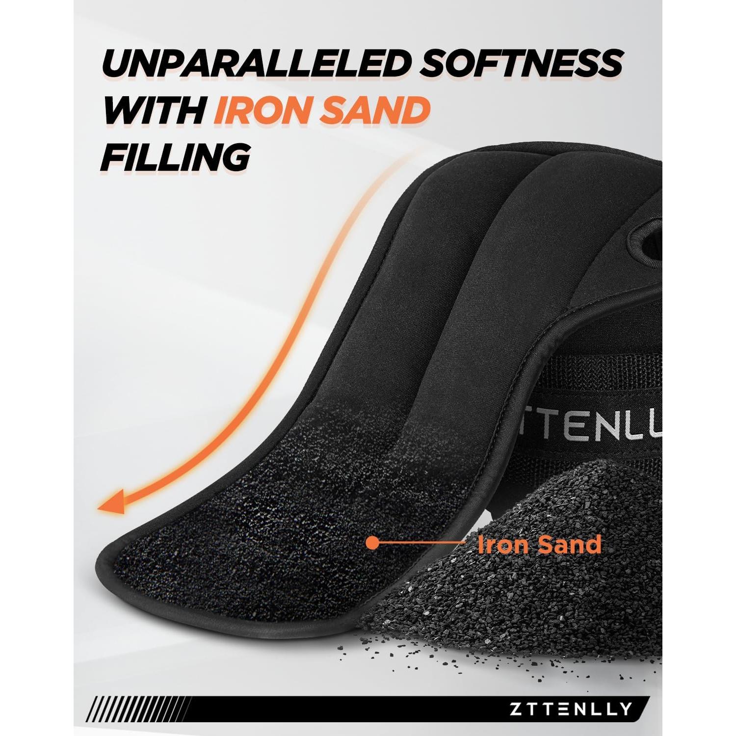 Pesas de Muñeca Ajustables ZTTENLLY 0.45kg - 1lb x 2