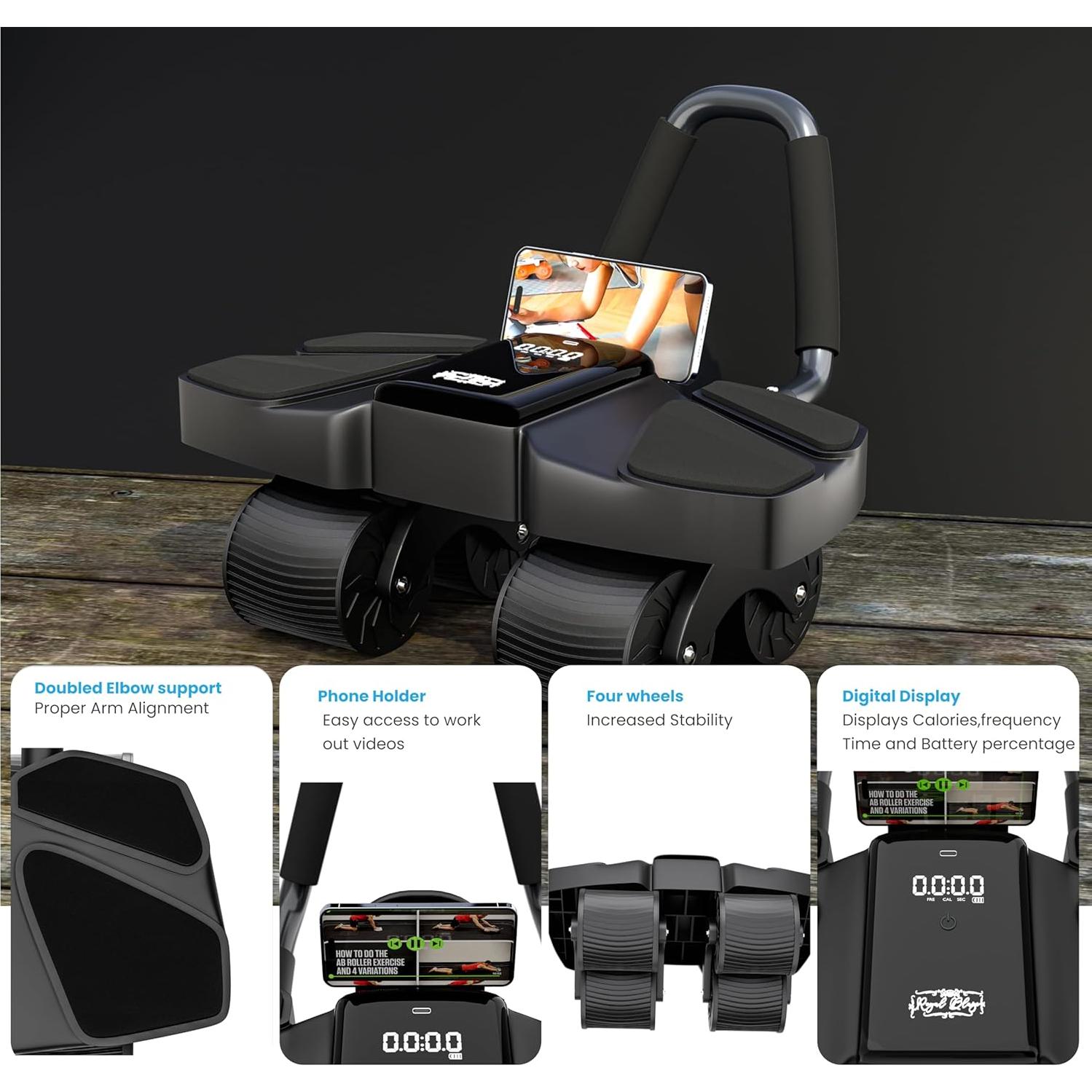 Máquina de Ejercicio Abdominal Royal Blaze + Bandas Resistencia