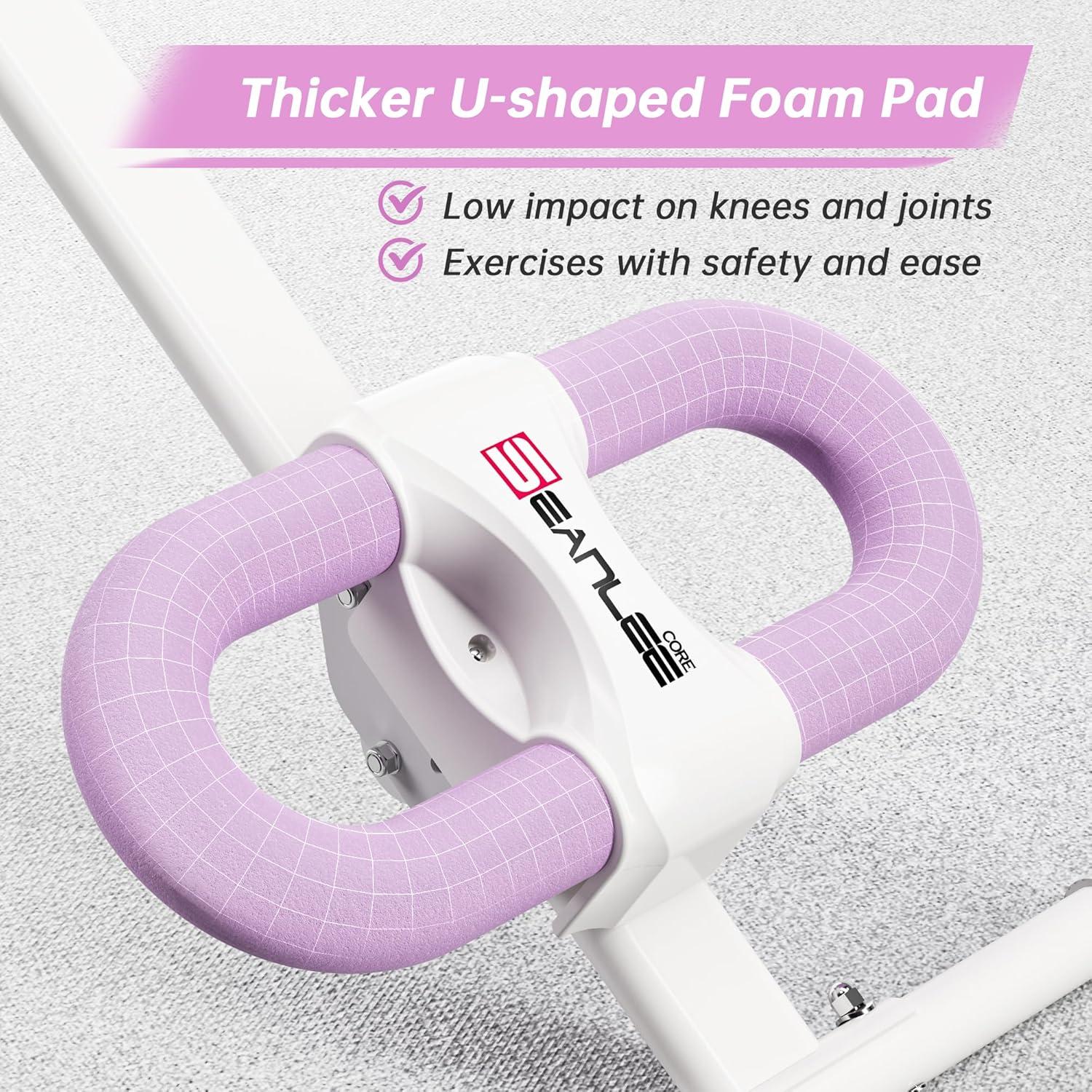 Máquina de Abdominales Seanleecore Ajustable con Monitor LCD