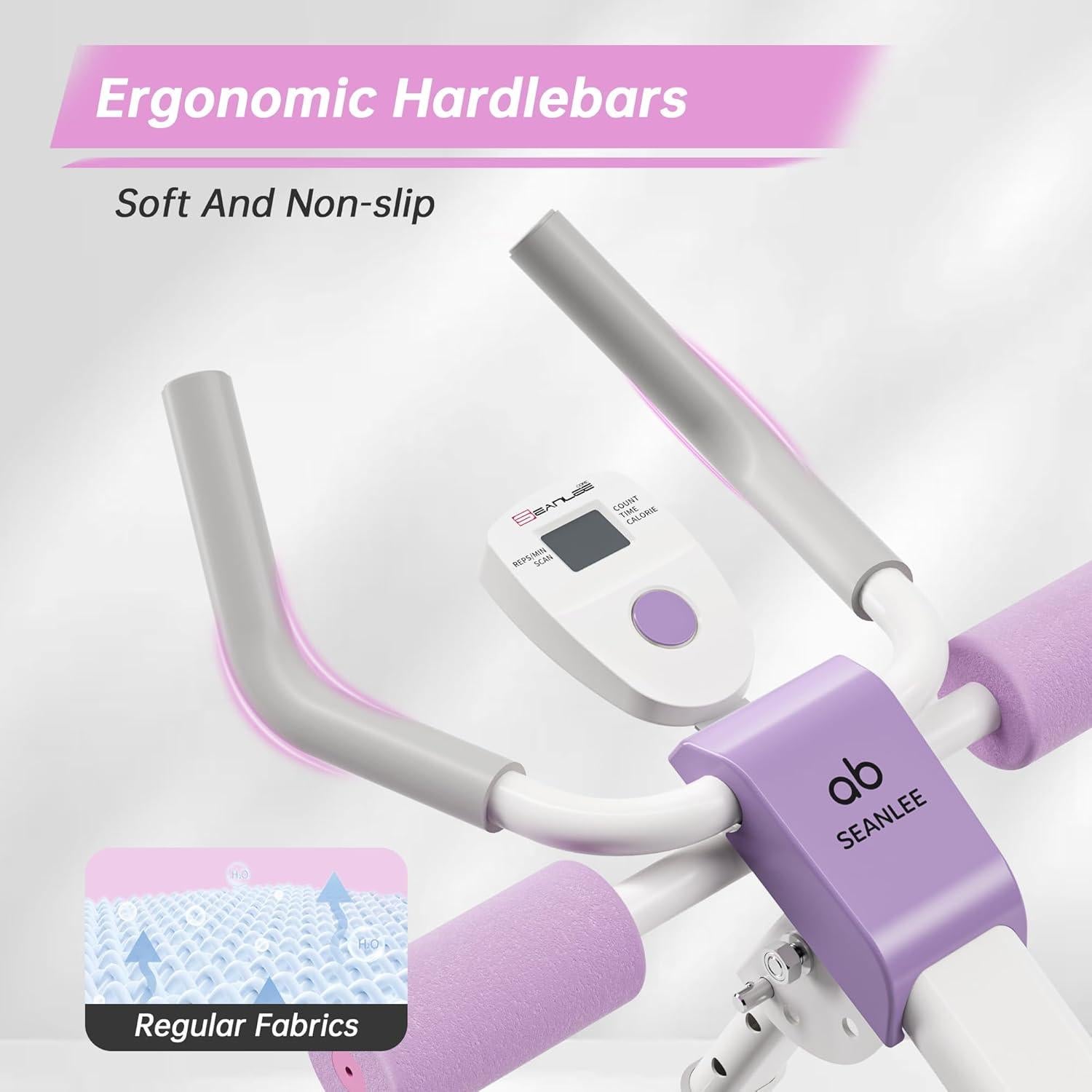 Máquina de Abdominales Seanleecore Ajustable con Monitor LCD