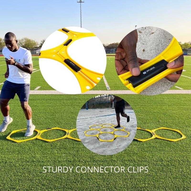 Juego de Anillos de Agilidad Hexagon 3PLEOZ - 6 Piezas con Bolsa