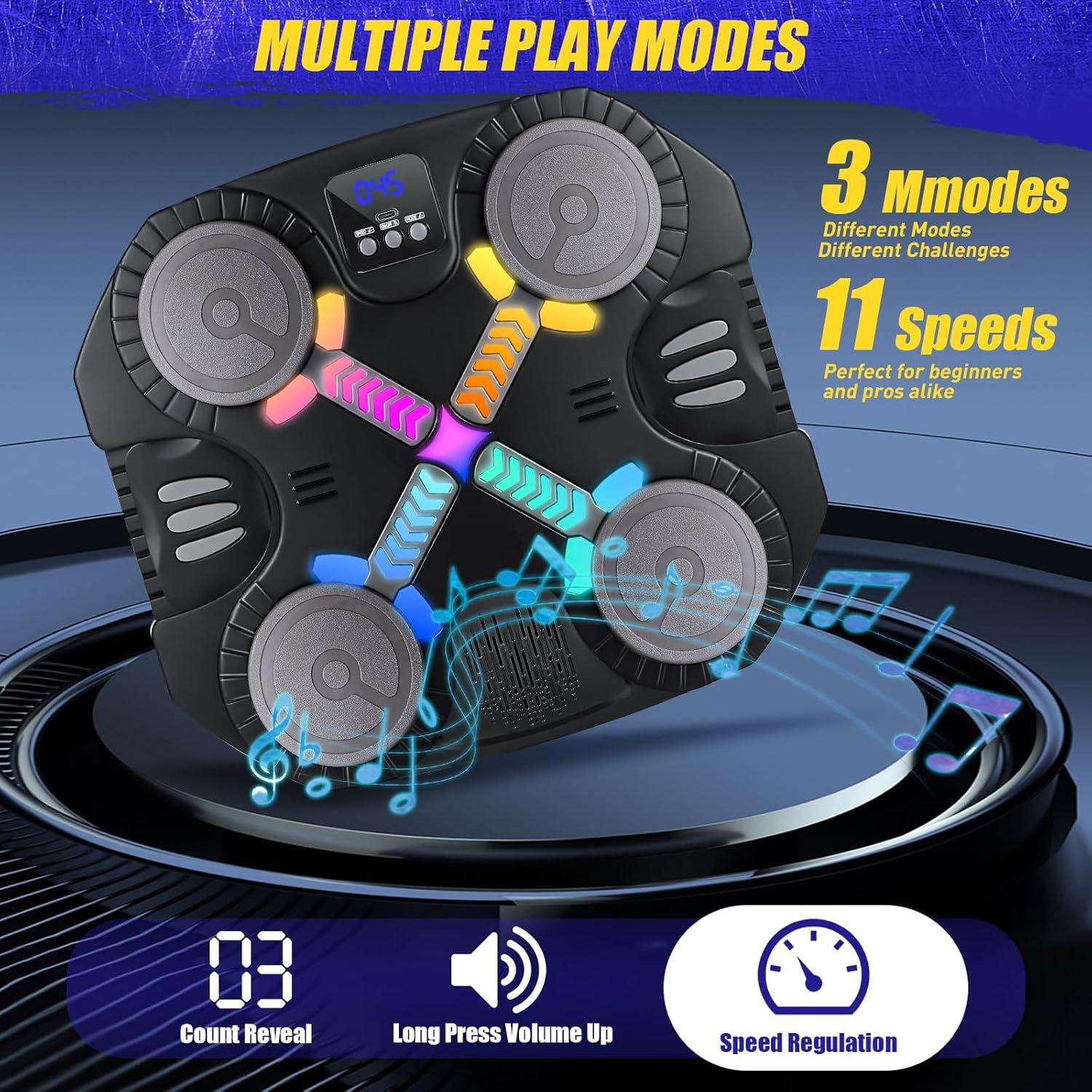 Máquina de Boxeo Musical Esnowlee CD8819 con Luces y Sonido