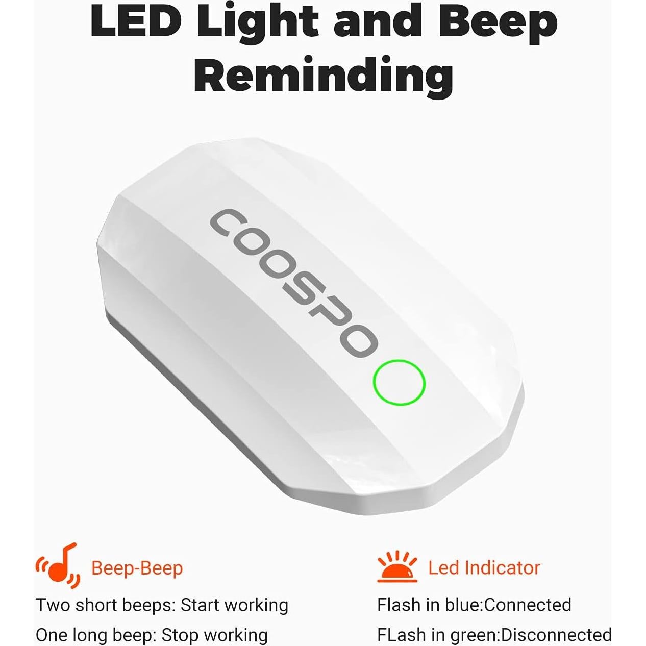 Monitor de Frecuencia Cardíaca CooSpo H808S Bluetooth IP67