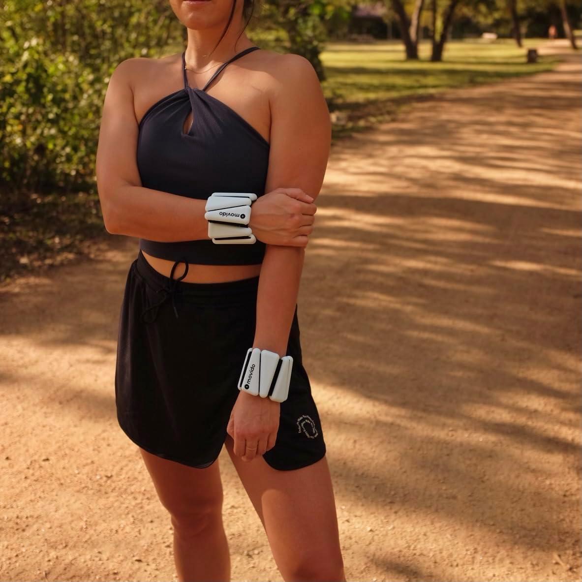 Pesas de Muñeca y Tobillo Movido 0.45 kg Ajustables 2 Pzas