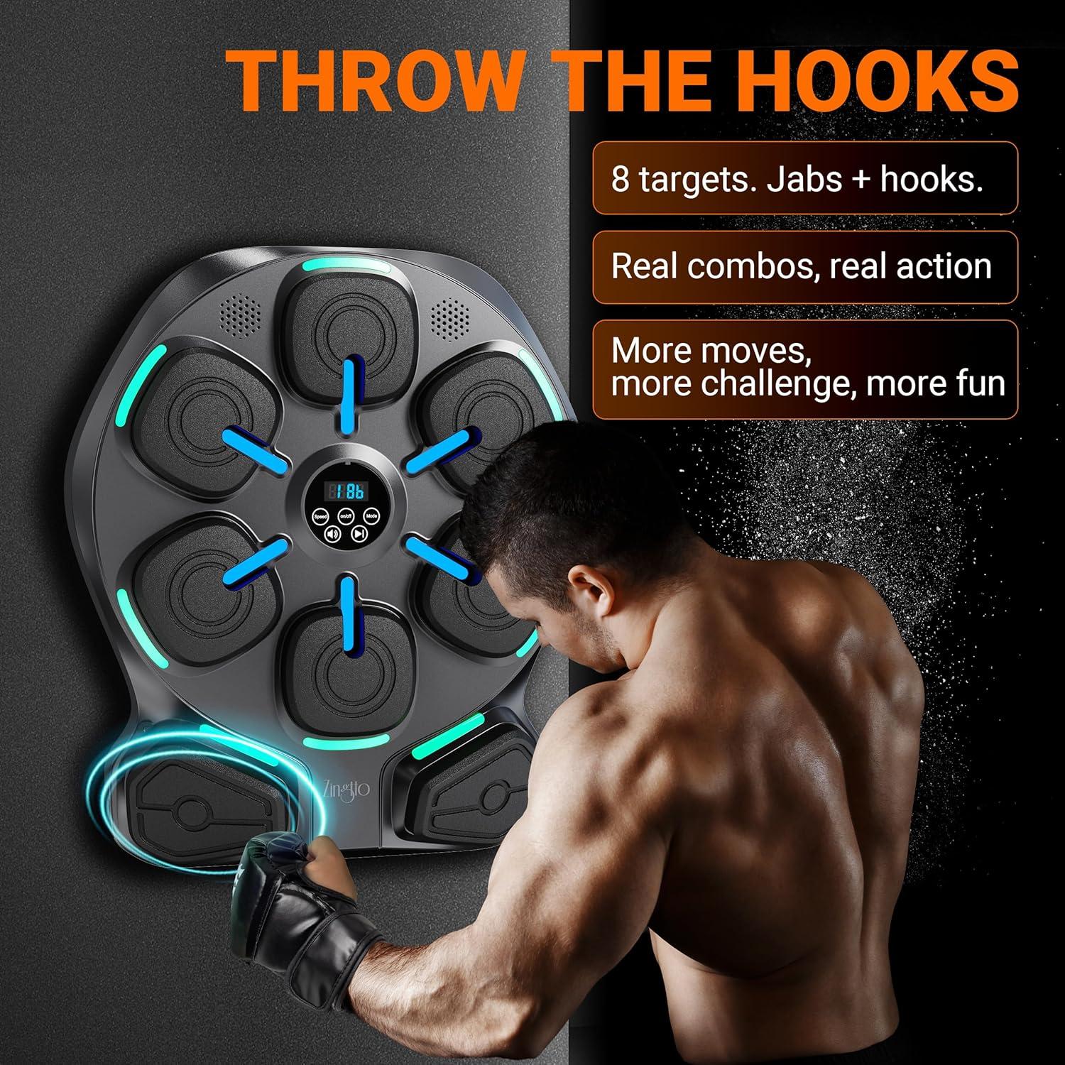 Máquina de Boxeo Musical Zingtto BOX0173 con Guantes