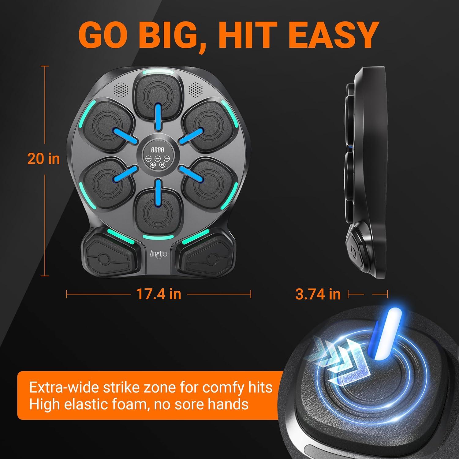 Máquina de Boxeo Musical Zingtto BOX0173 con Guantes