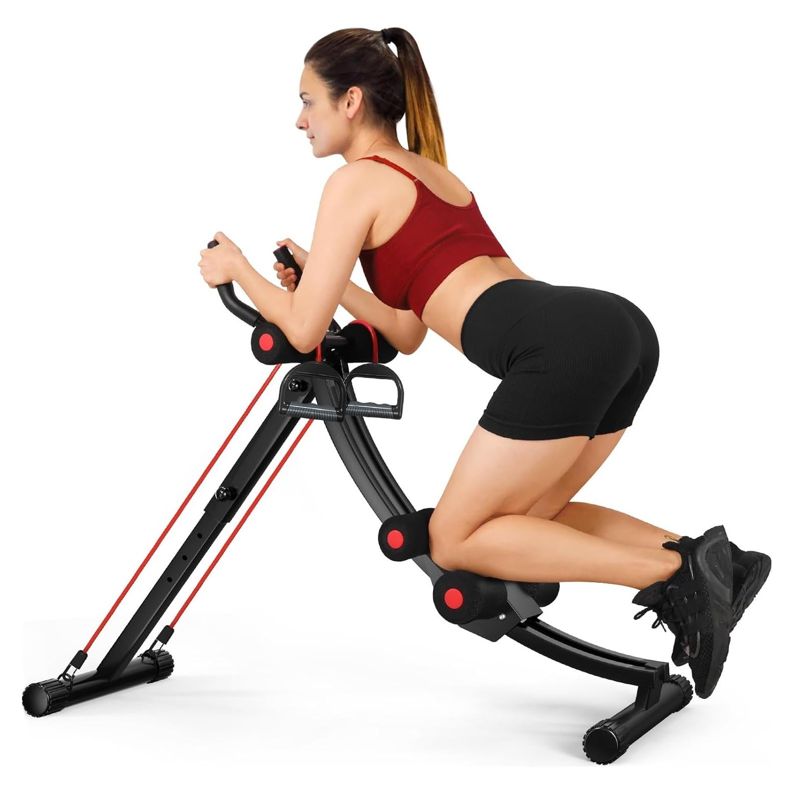 Máquina de Abdominales PINJAT Ajustable para Ejercicio en Casa