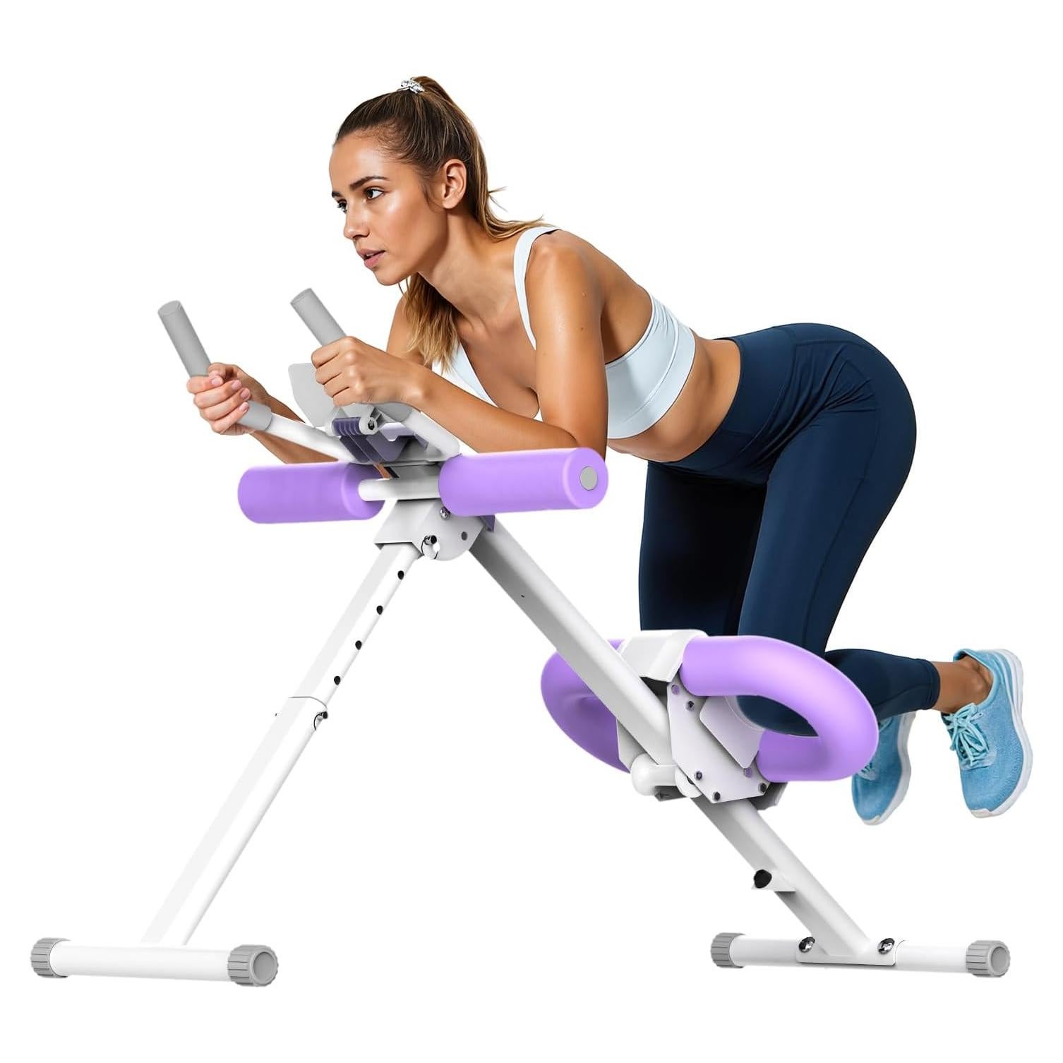 Máquina de Abdominales OWLSKY Ajustable Plegable con Pantalla LCD