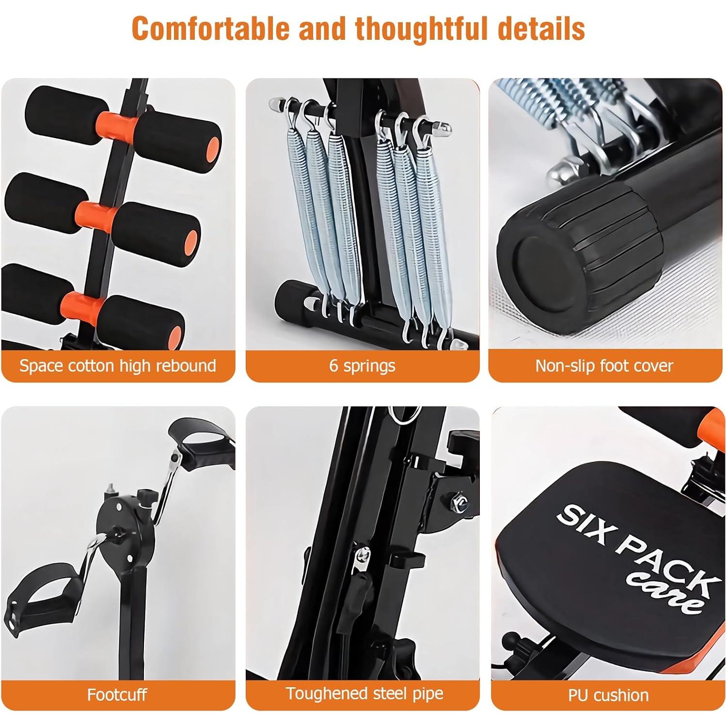 Banco de Ejercicio Abdominal KBQ Ajustable Plegable 136 kg