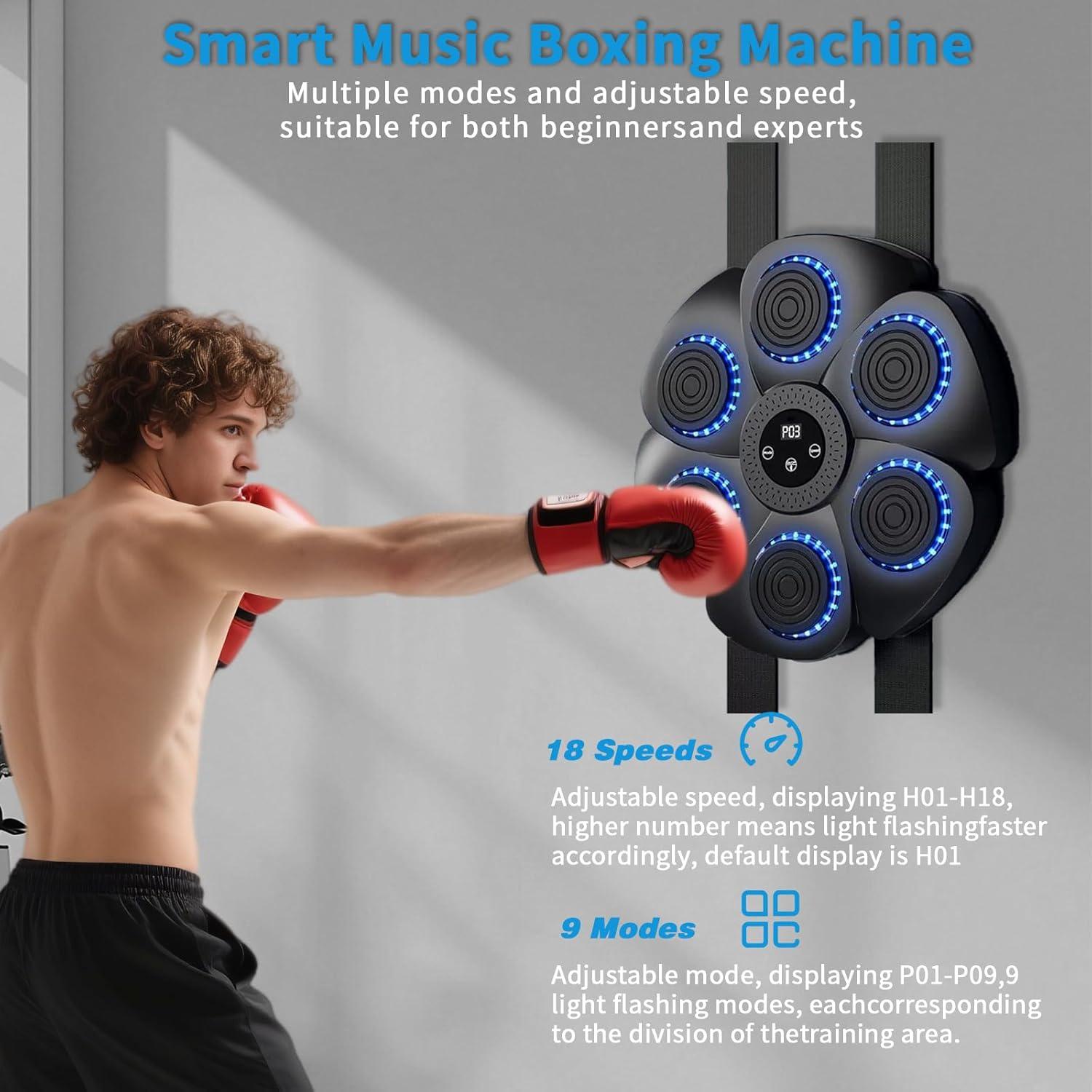 Máquina de Boxeo Musical Tiny Pets QJB-01 con Pantalla Táctil