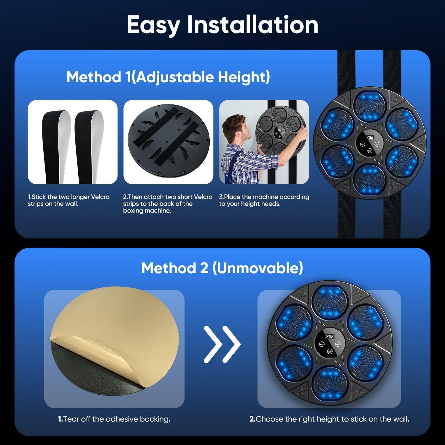 Máquina de Boxeo Musical Meseto QJB-55 con Bluetooth y Guantes