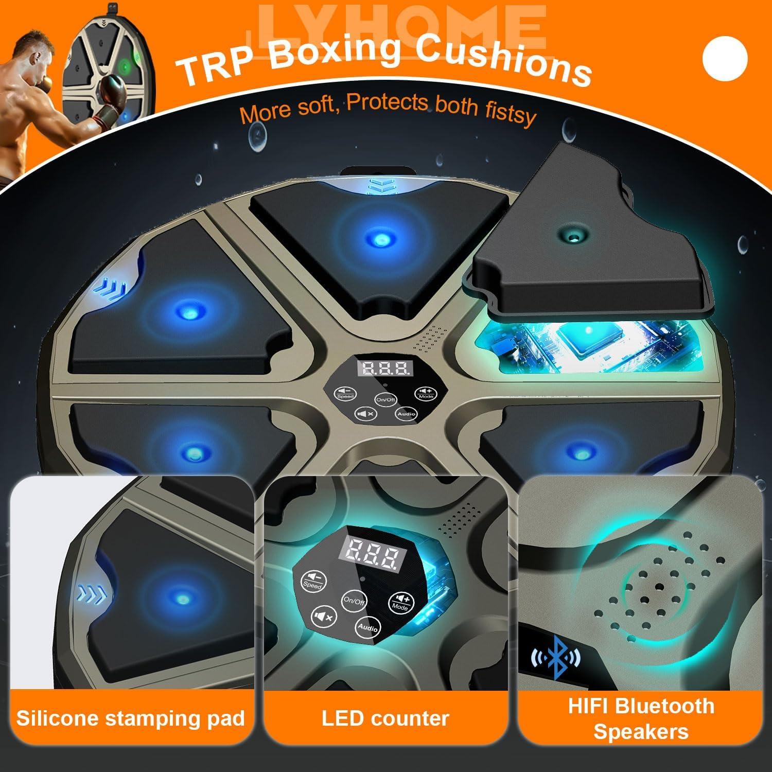 Máquina de Boxeo Musical LYHOME Pared 43x43cm para Gimnasio