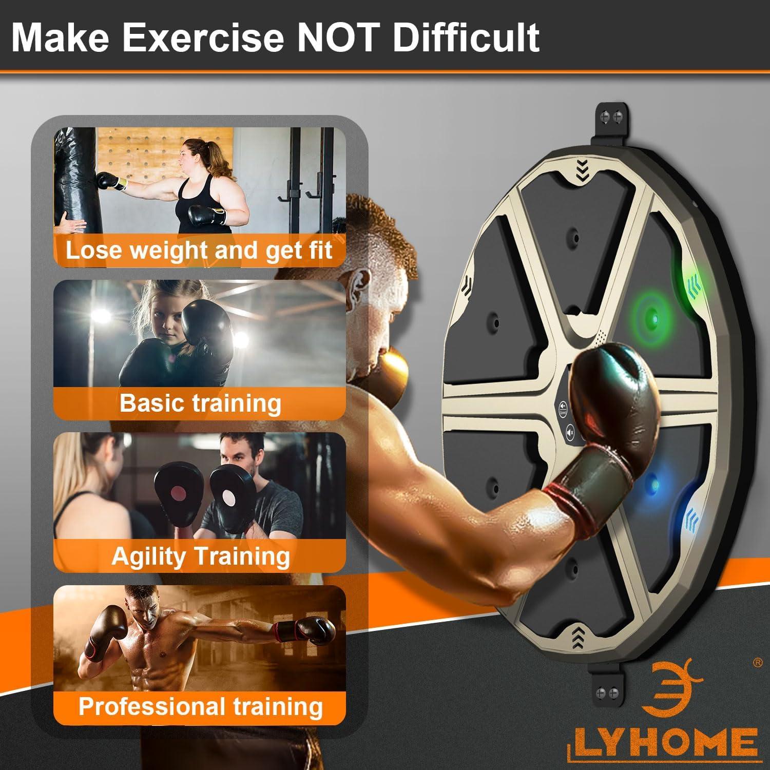 Máquina de Boxeo Musical LYHOME Pared 43x43cm para Gimnasio