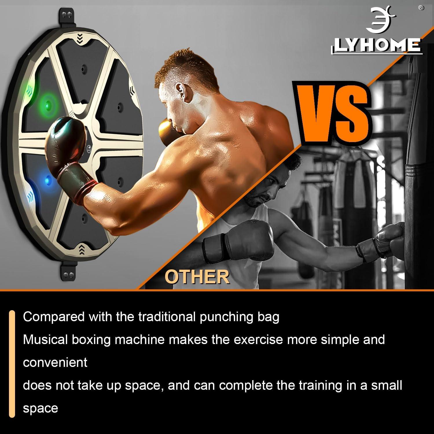 Máquina de Boxeo Musical LYHOME Pared 43x43cm para Gimnasio