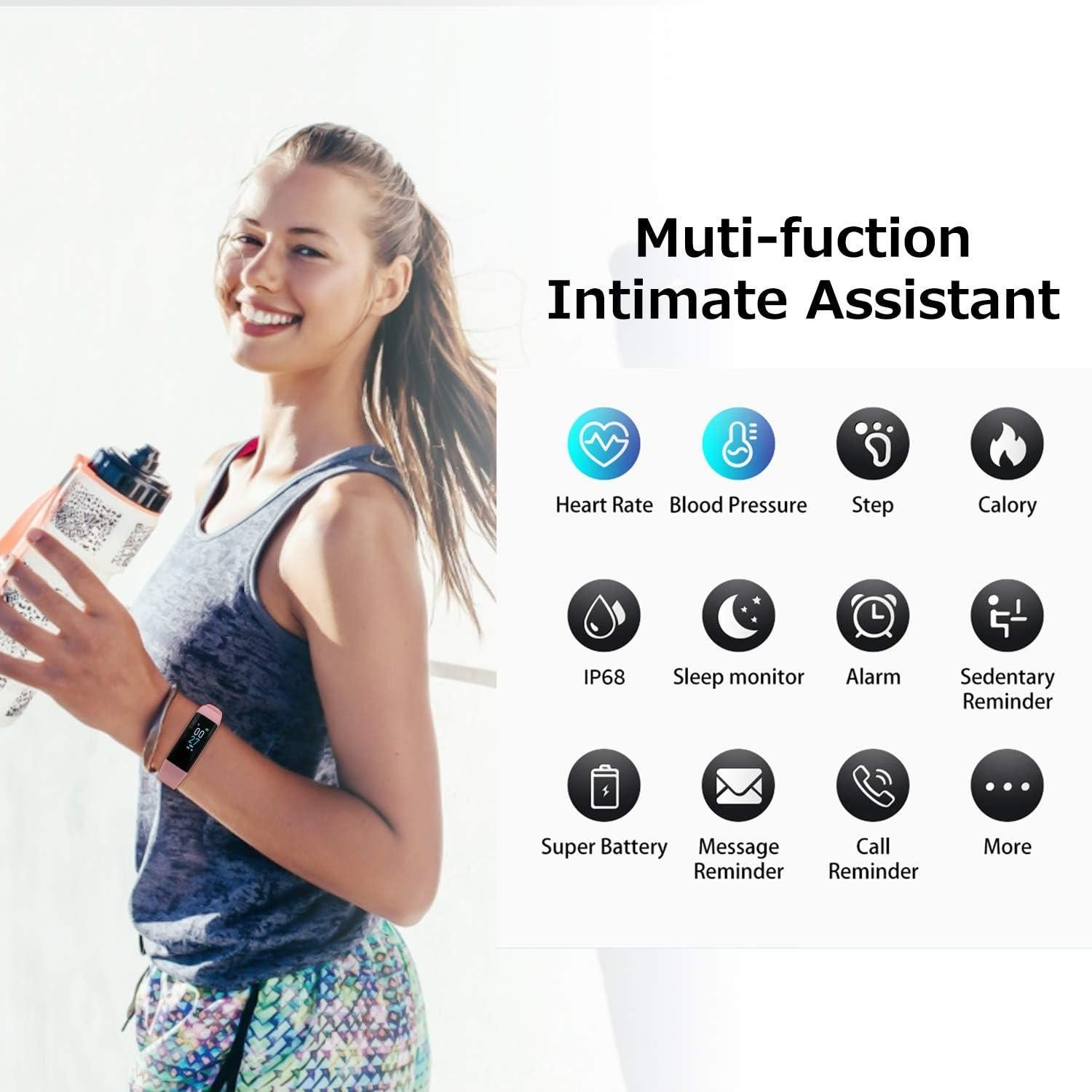 Rastreador de Fitness Romeifly S5 con Monitor de Frecuencia Cardíaca