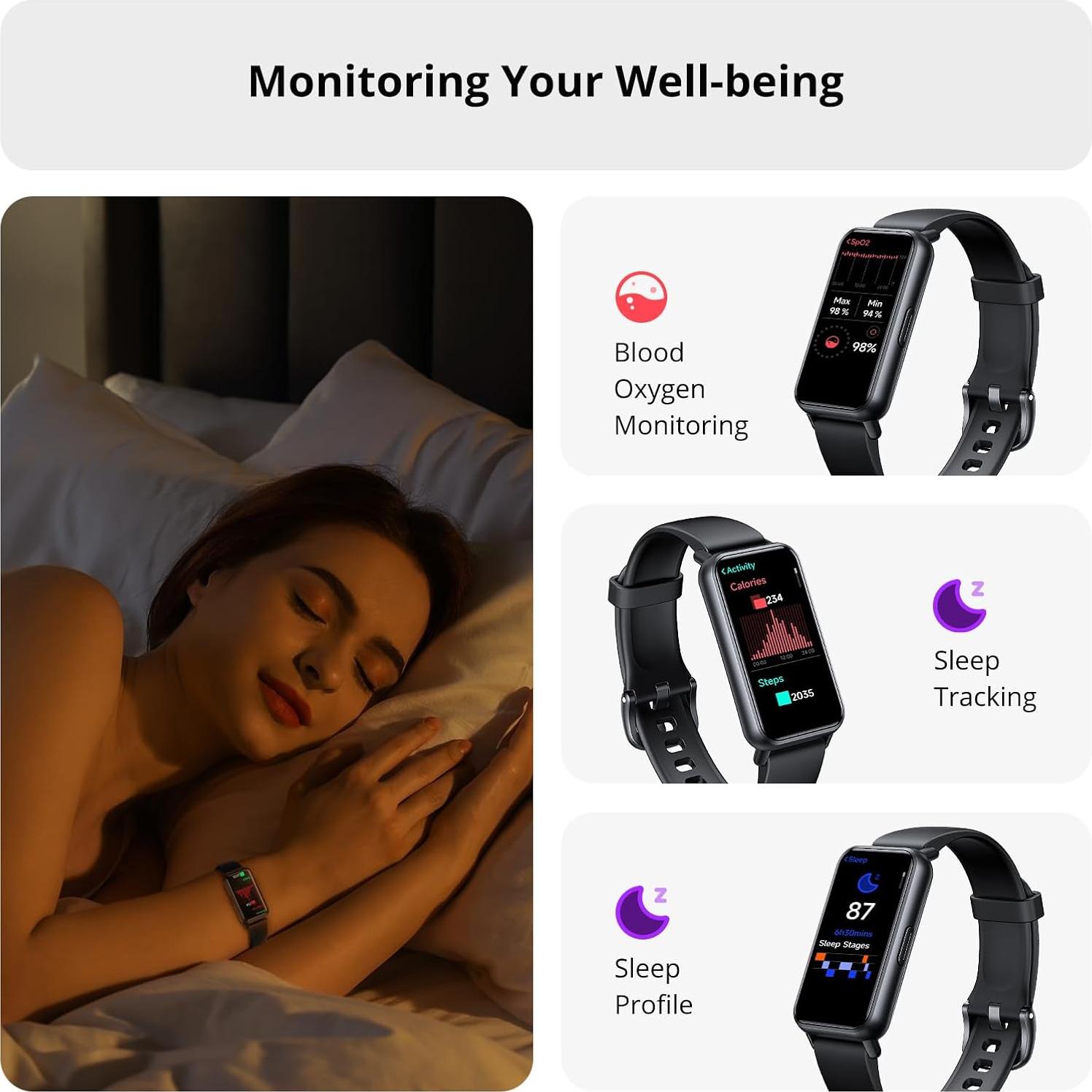 Rastreador de Fitness AKAGEAR T115 Pantalla AMOLED 1.58" Negro