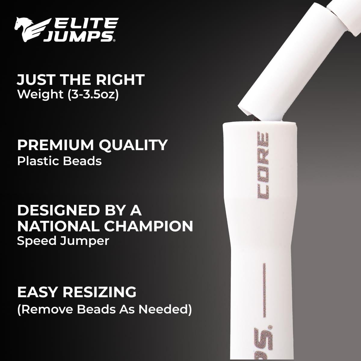 Cuerda de Salto Beads Core Elite Jumps 3.05 m para Fitness