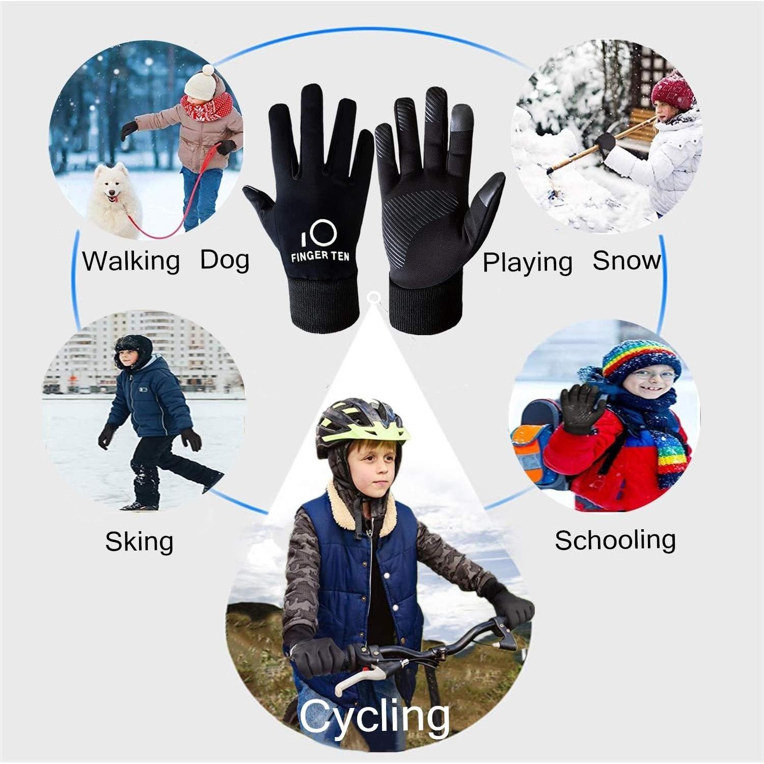 Guantes de Invierno FINGER TEN para Niños Táctiles Térmicos