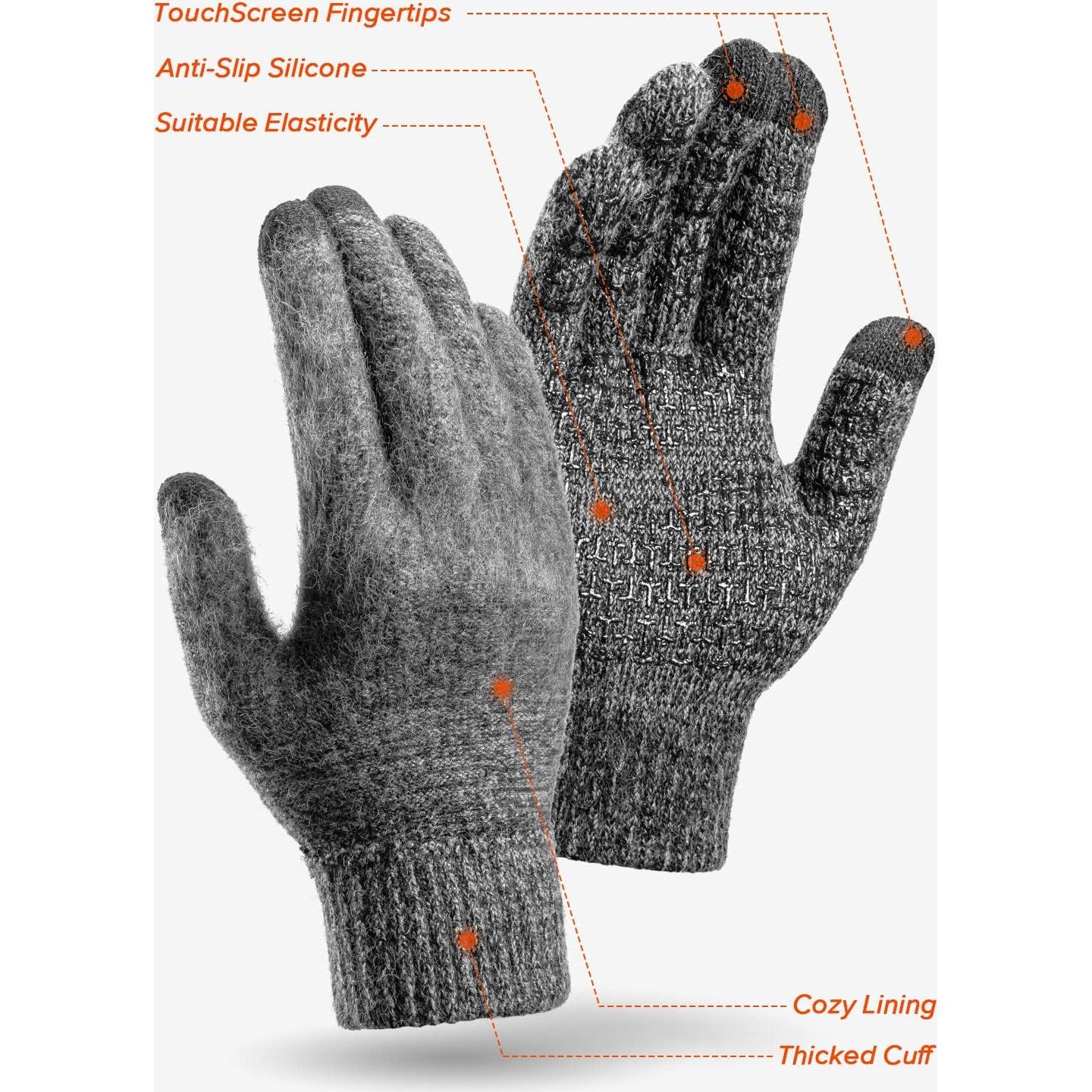 Guantes de Invierno TRENDOUX Unisex Táctiles Antideslizantes