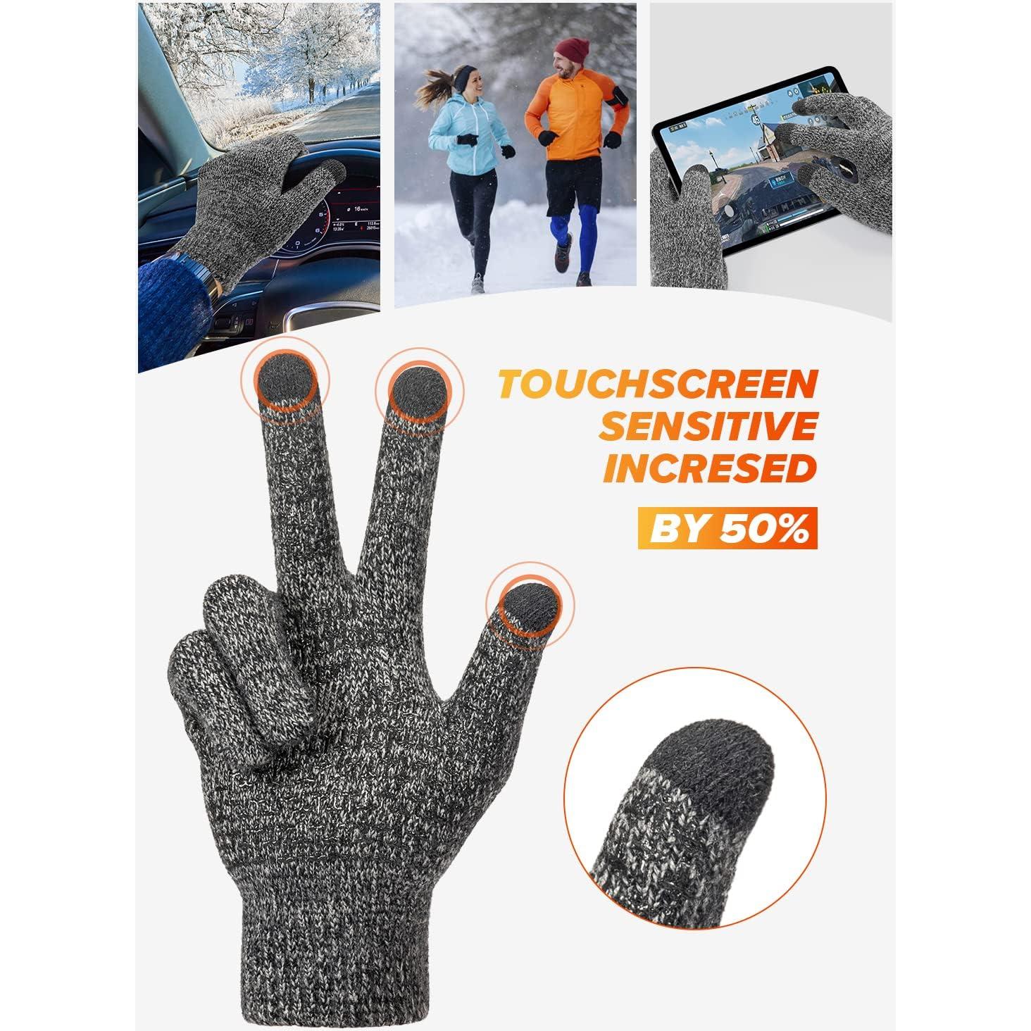 Guantes de Invierno TRENDOUX Unisex Táctiles Antideslizantes