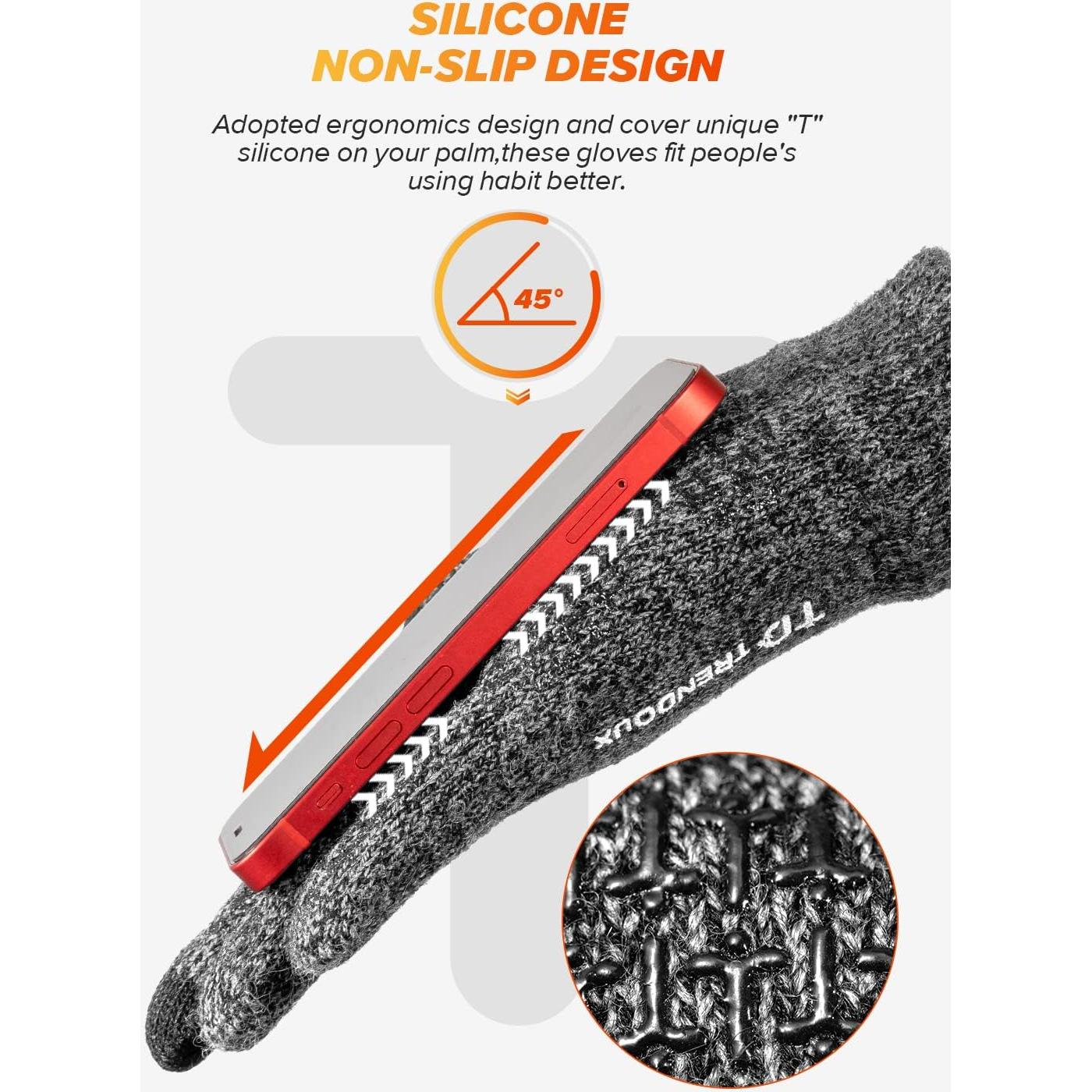 Guantes de Invierno TRENDOUX Unisex Táctiles Antideslizantes