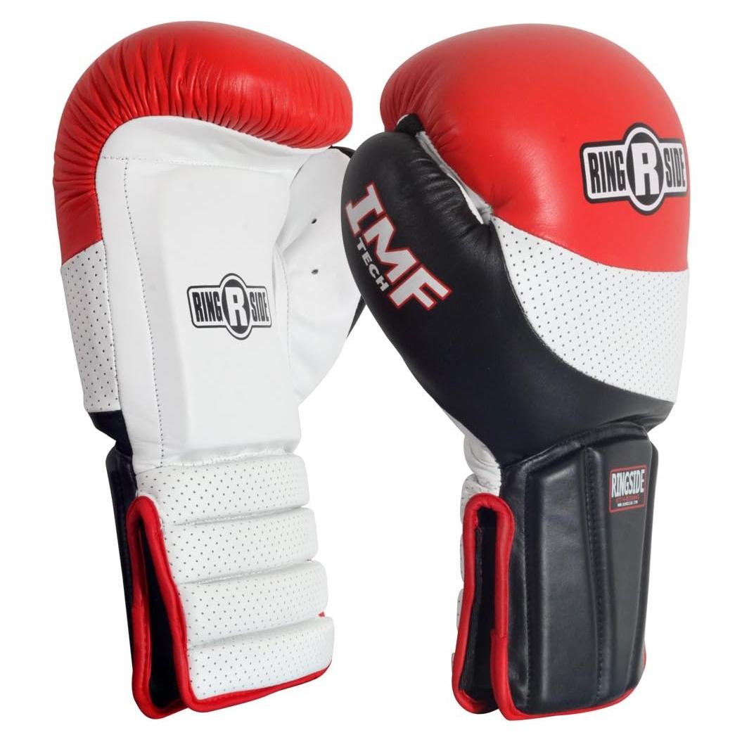 Guantes de Boxeo Ringside Coach Spar Mitt 14 oz Cuero Rojo