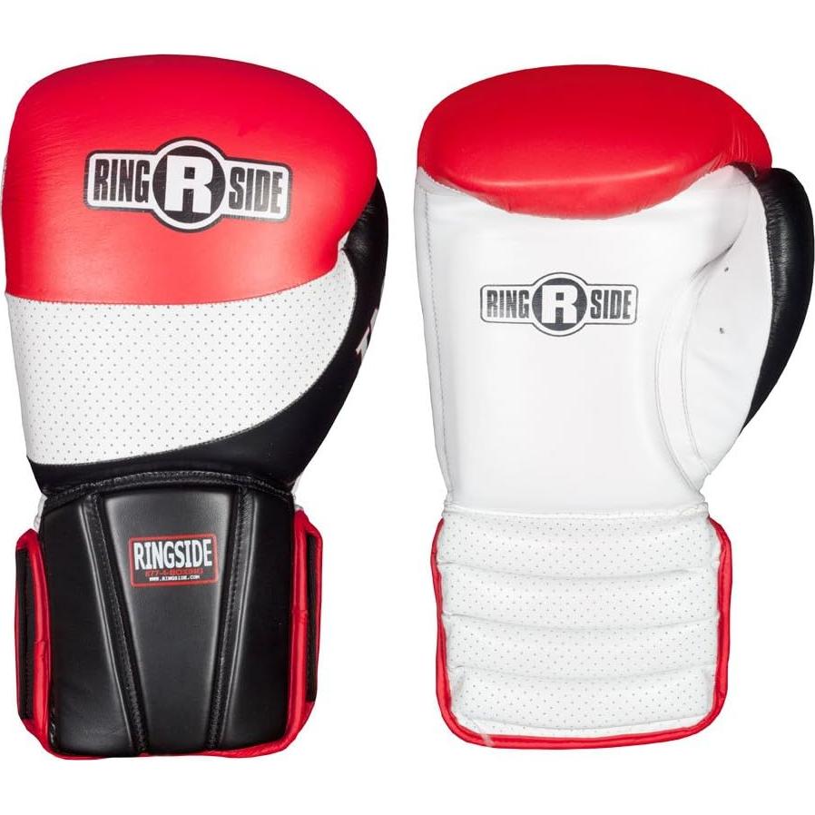 Guantes de Boxeo Ringside Coach Spar Mitt 14 oz Cuero Rojo